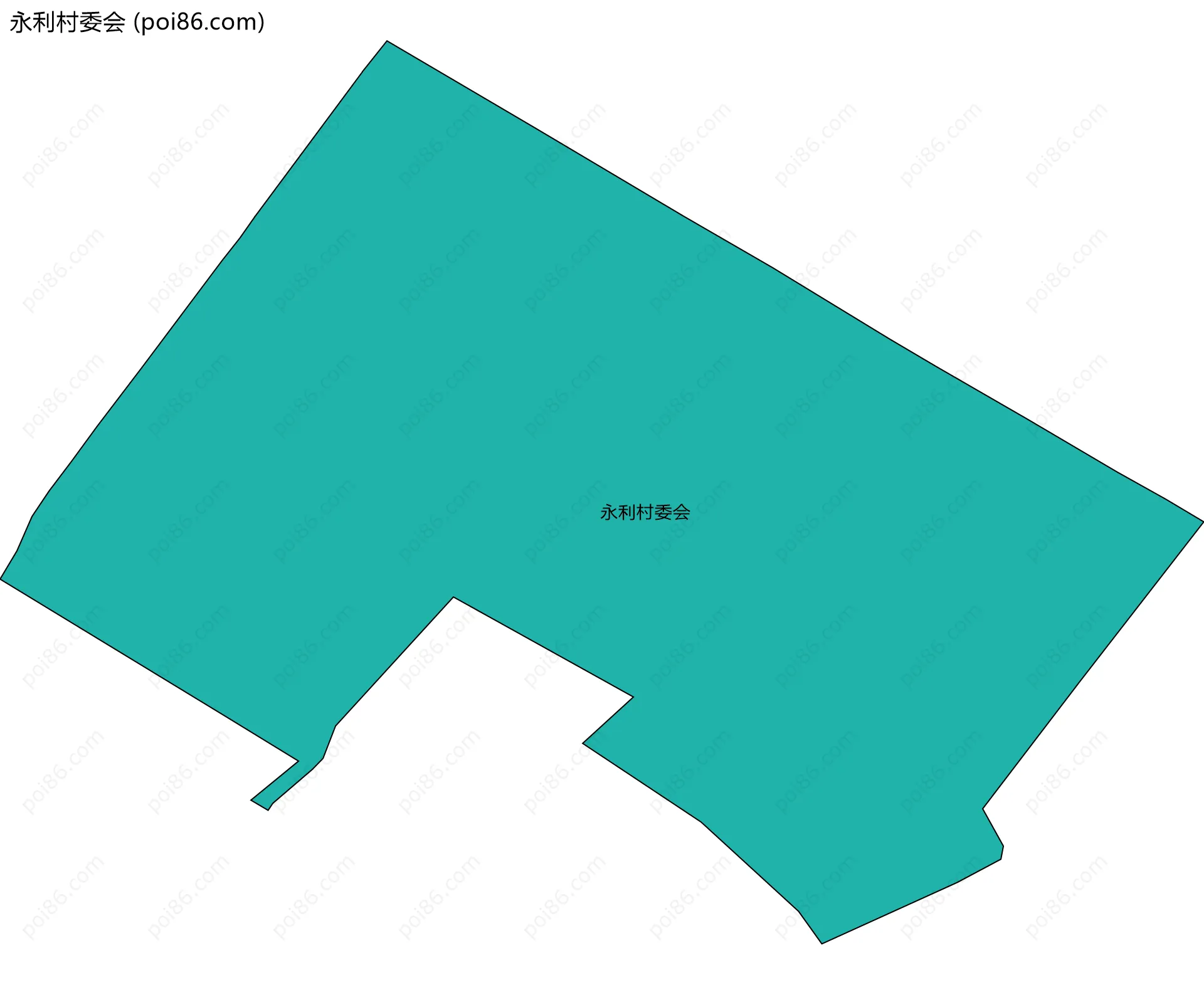 永利村委会边界地图