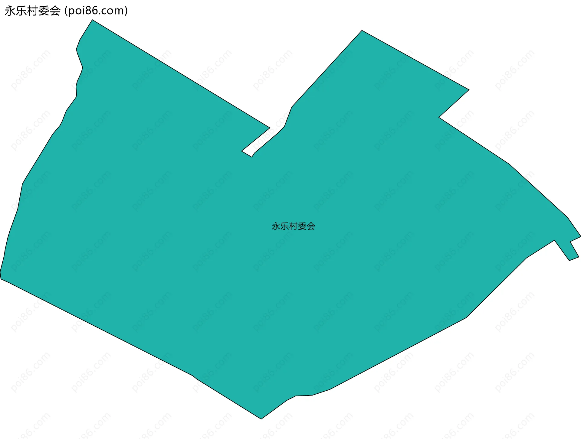 永乐村委会边界地图