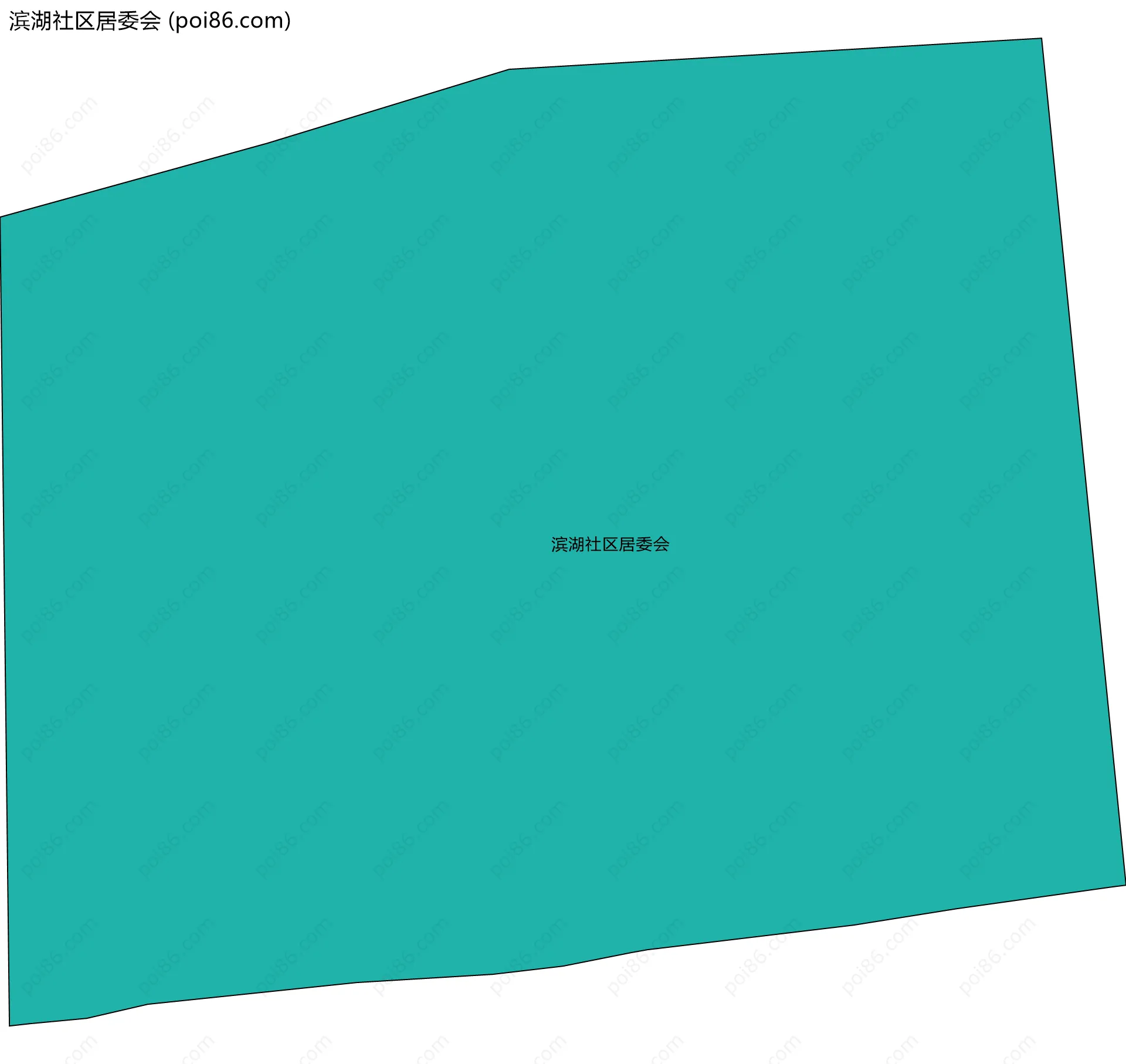 滨湖社区居委会边界地图