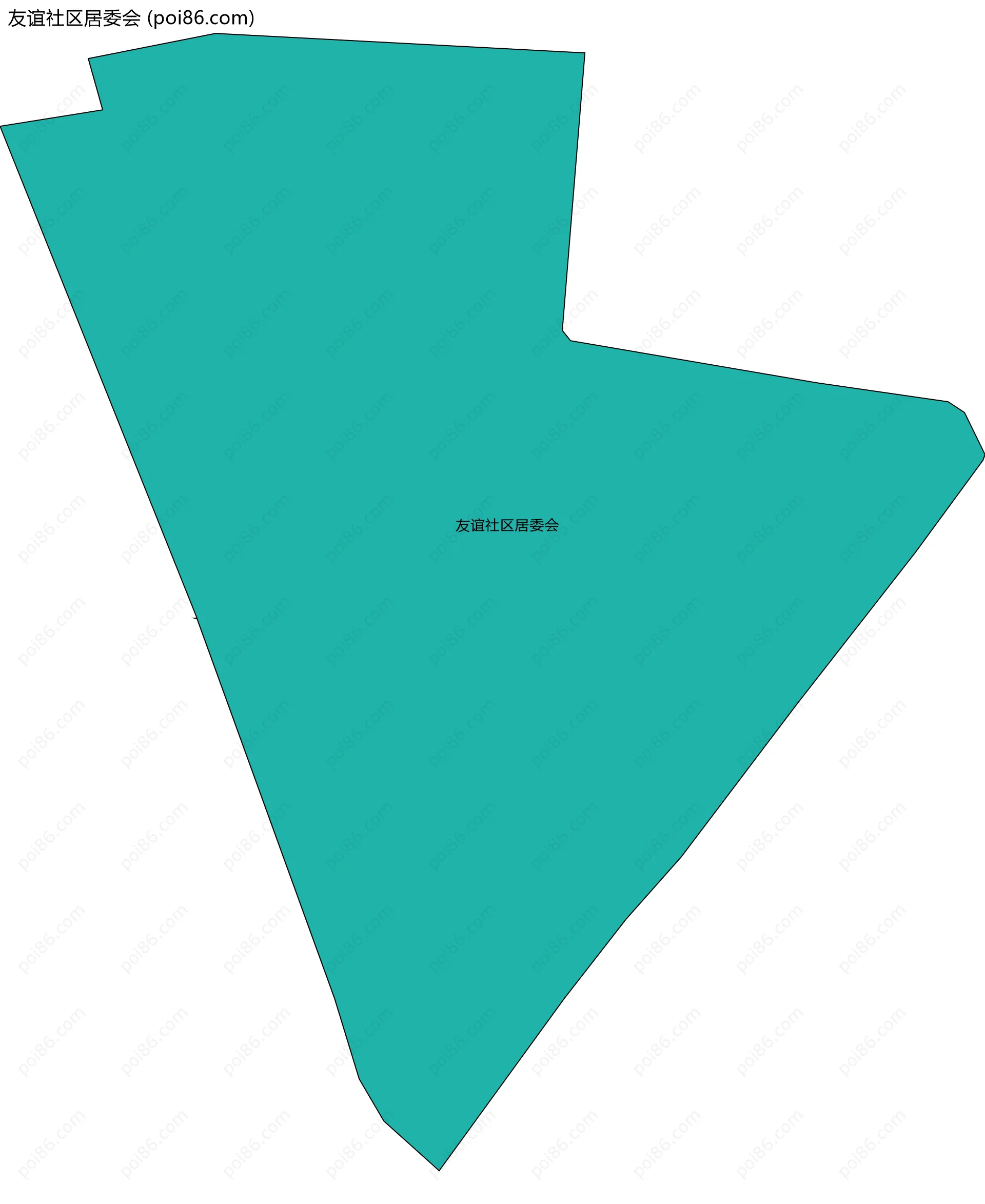 友谊社区居委会边界地图