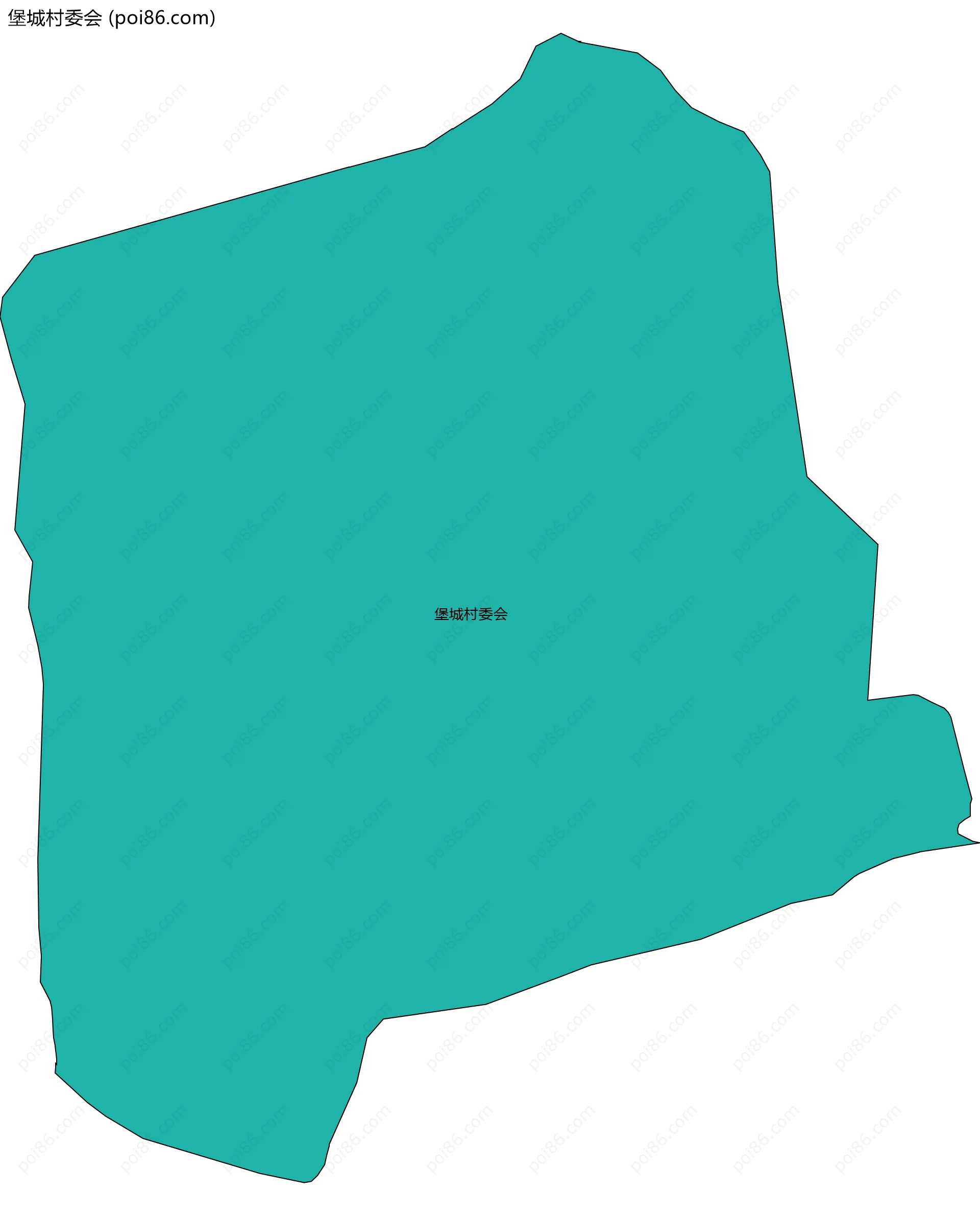 堡城村委会边界地图