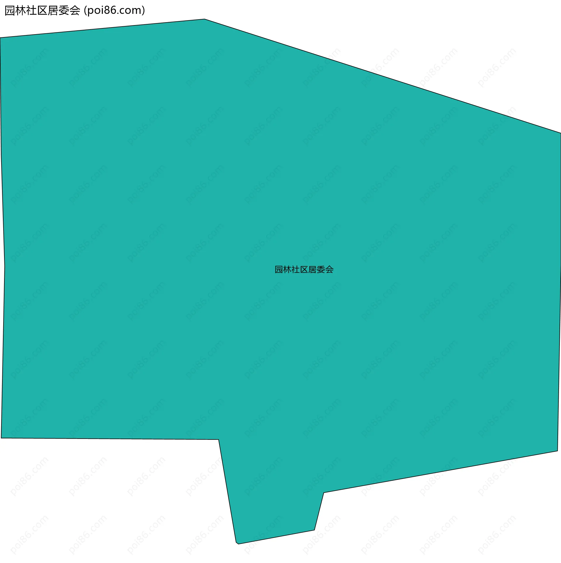 园林社区居委会边界地图