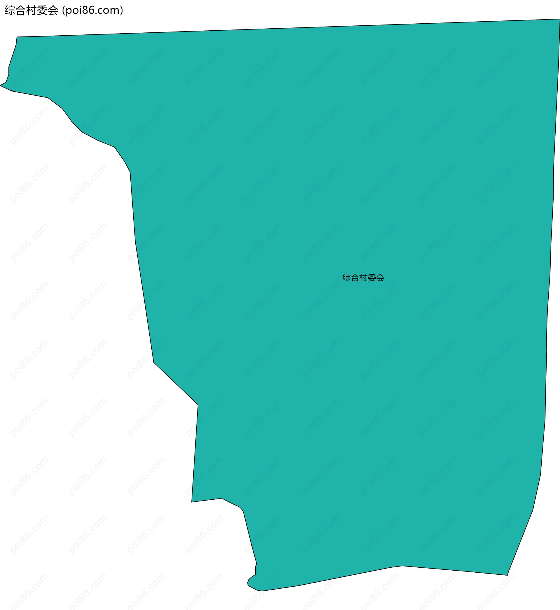 综合村委会边界地图