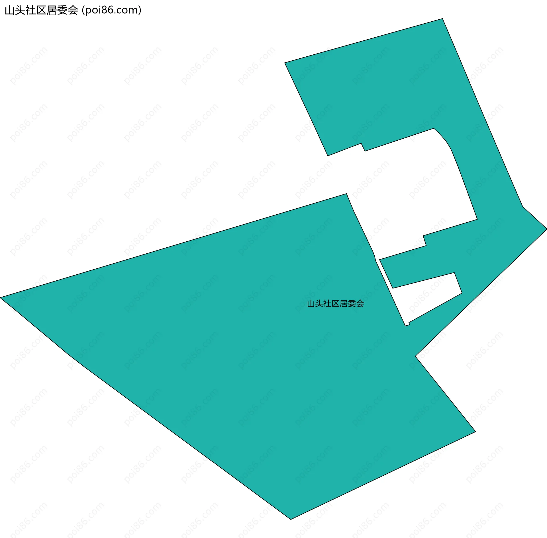山头社区居委会边界地图