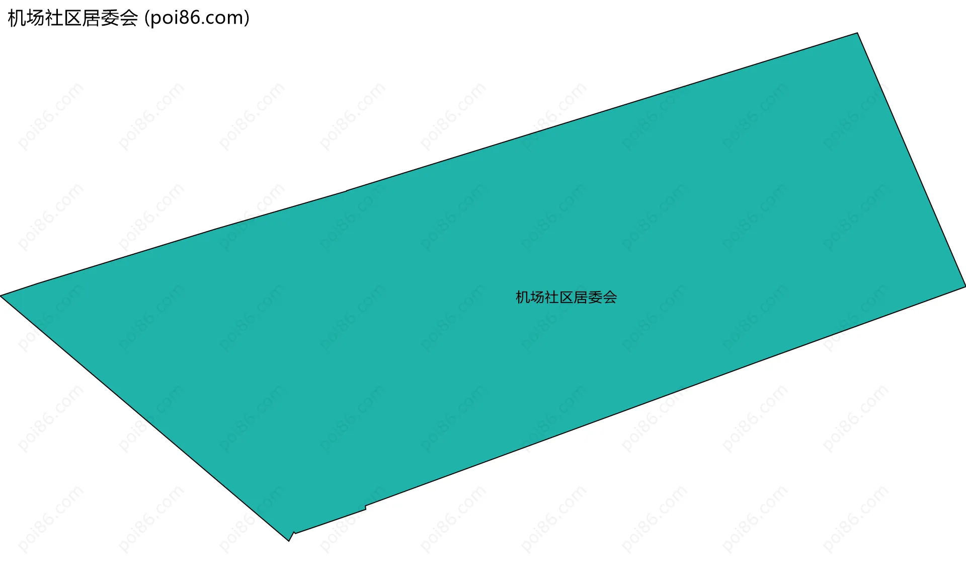 机场社区居委会边界地图