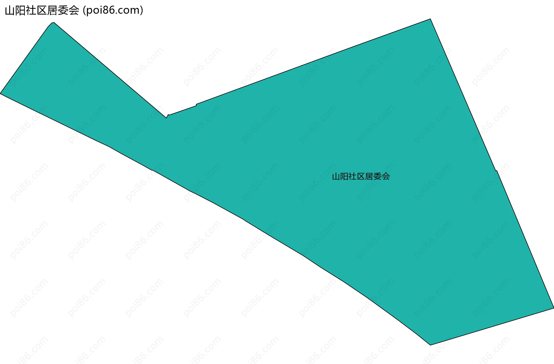 山阳社区居委会边界地图