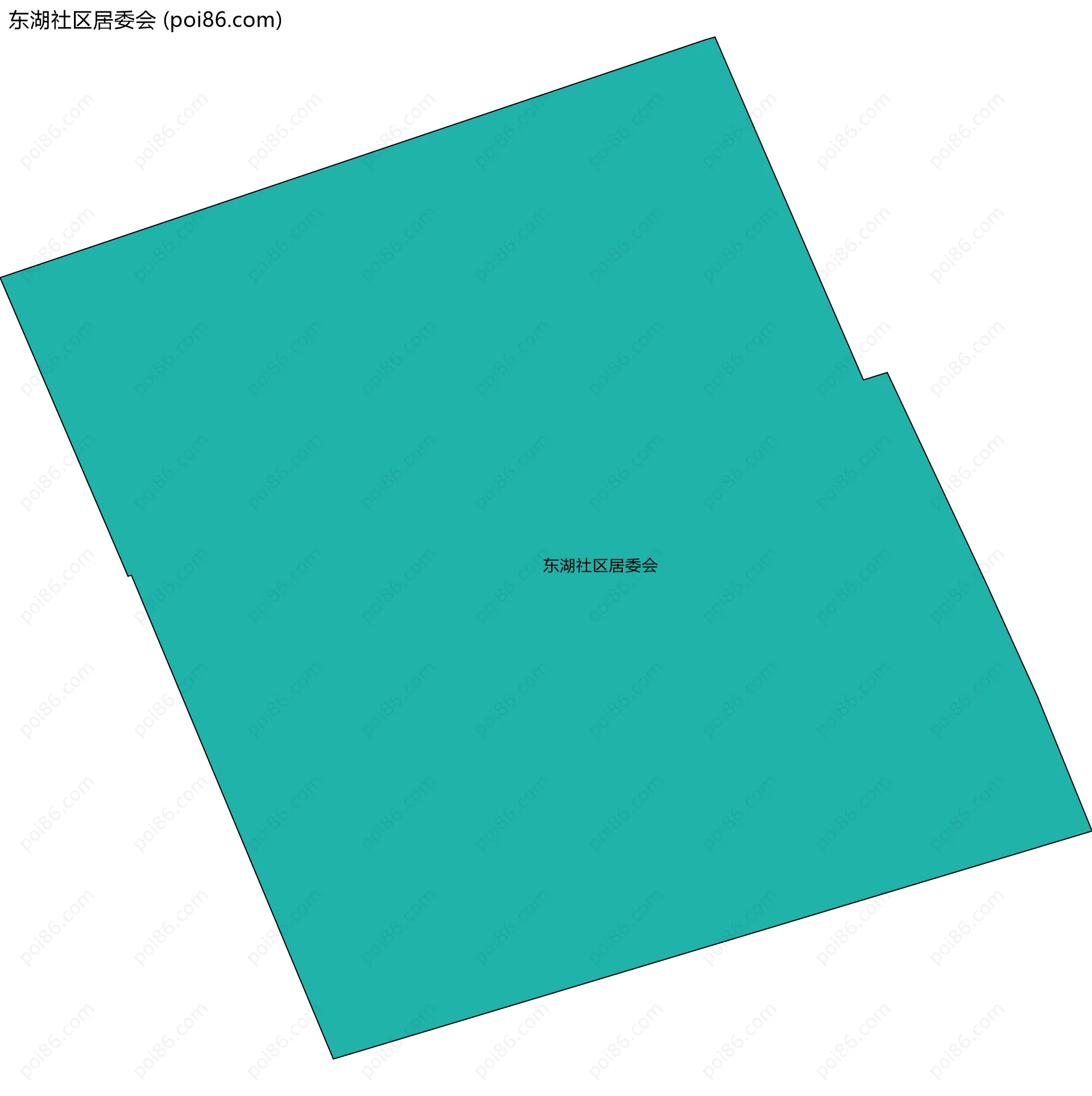 东湖社区居委会边界地图