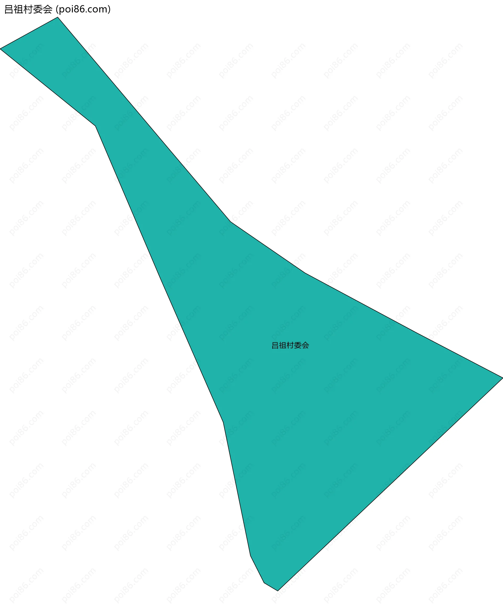 吕祖村委会边界地图