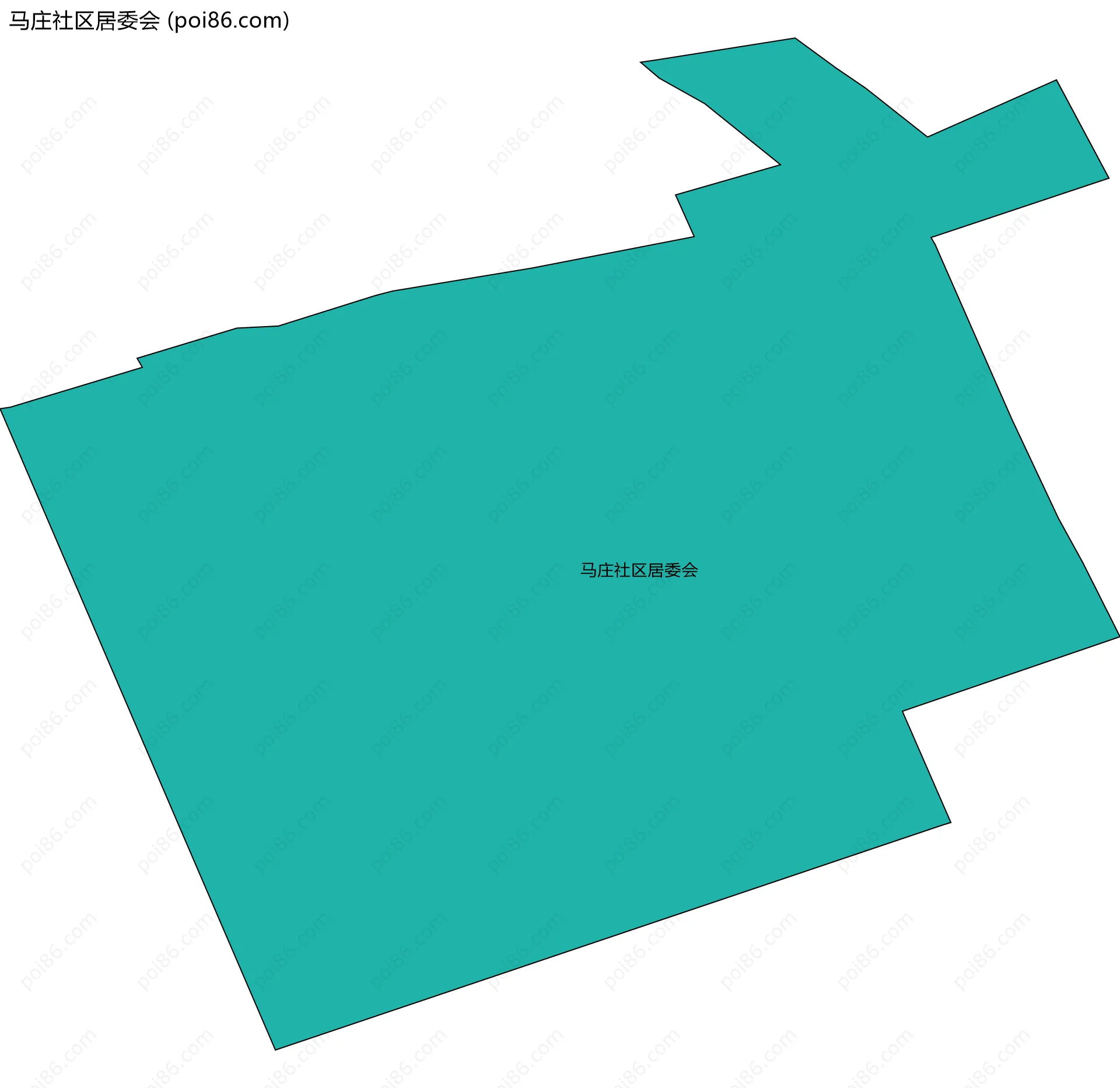 马庄社区居委会边界地图