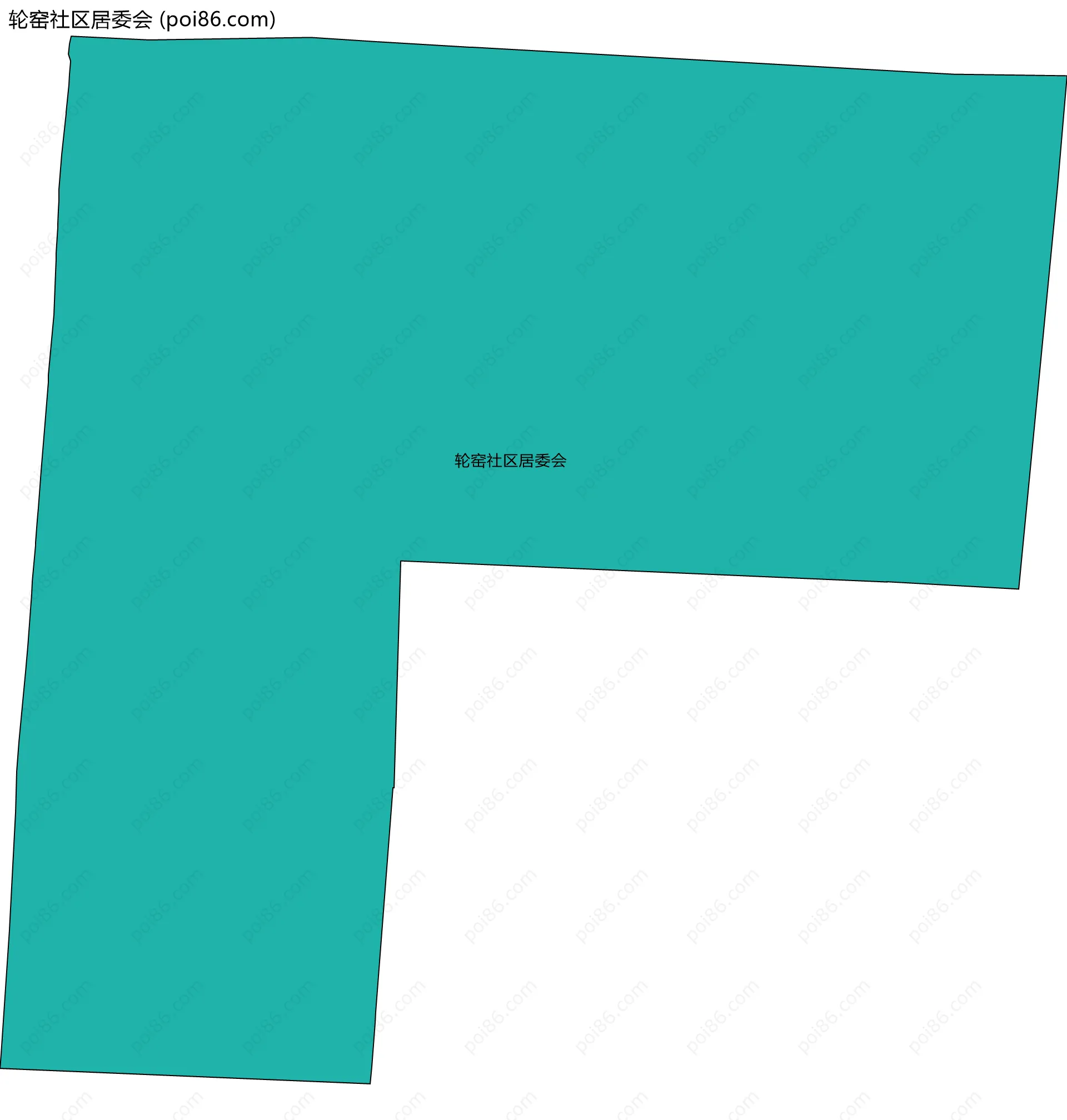 轮窑社区居委会边界地图