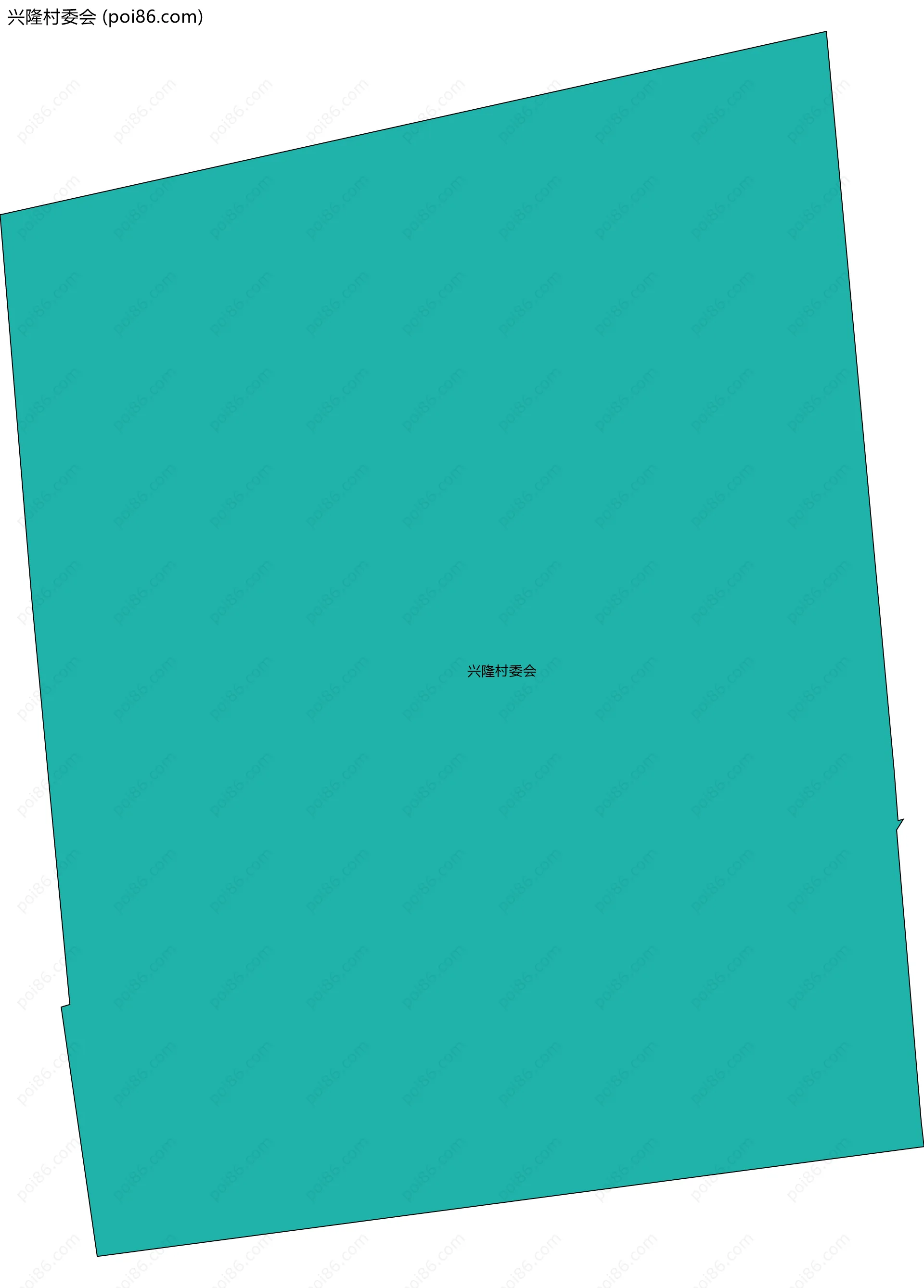 兴隆村委会边界地图