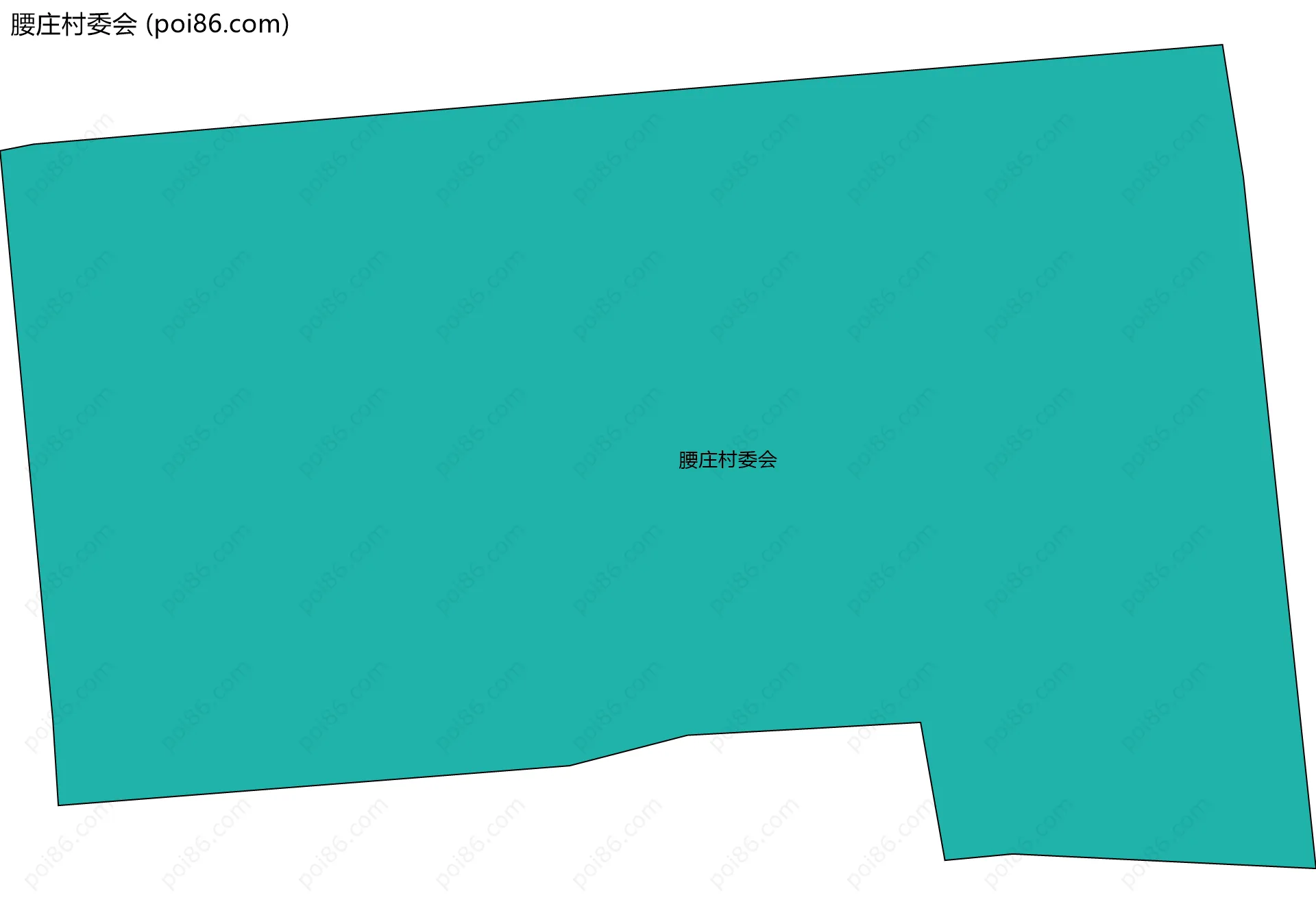 腰庄村委会边界地图