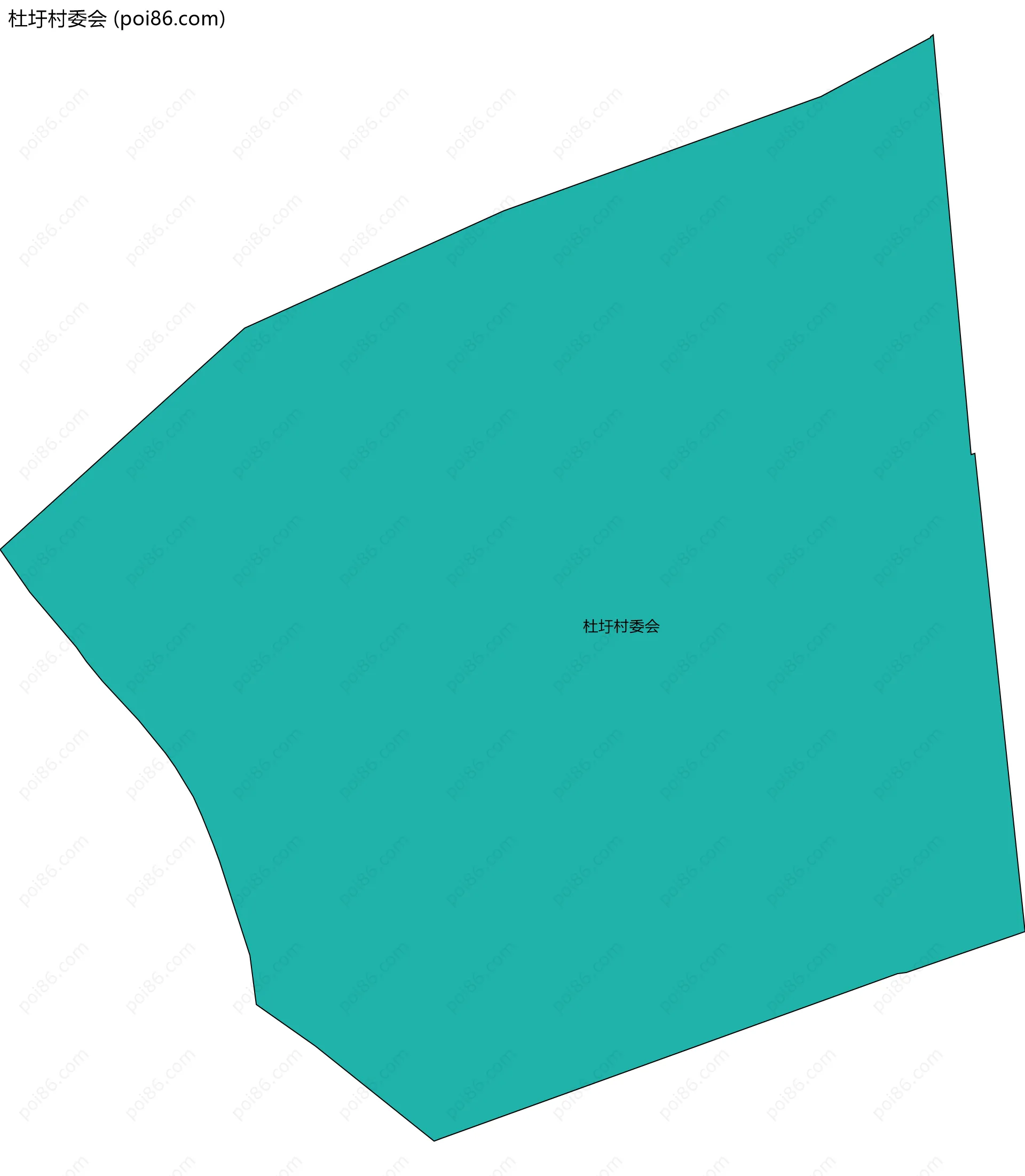 杜圩村委会边界地图