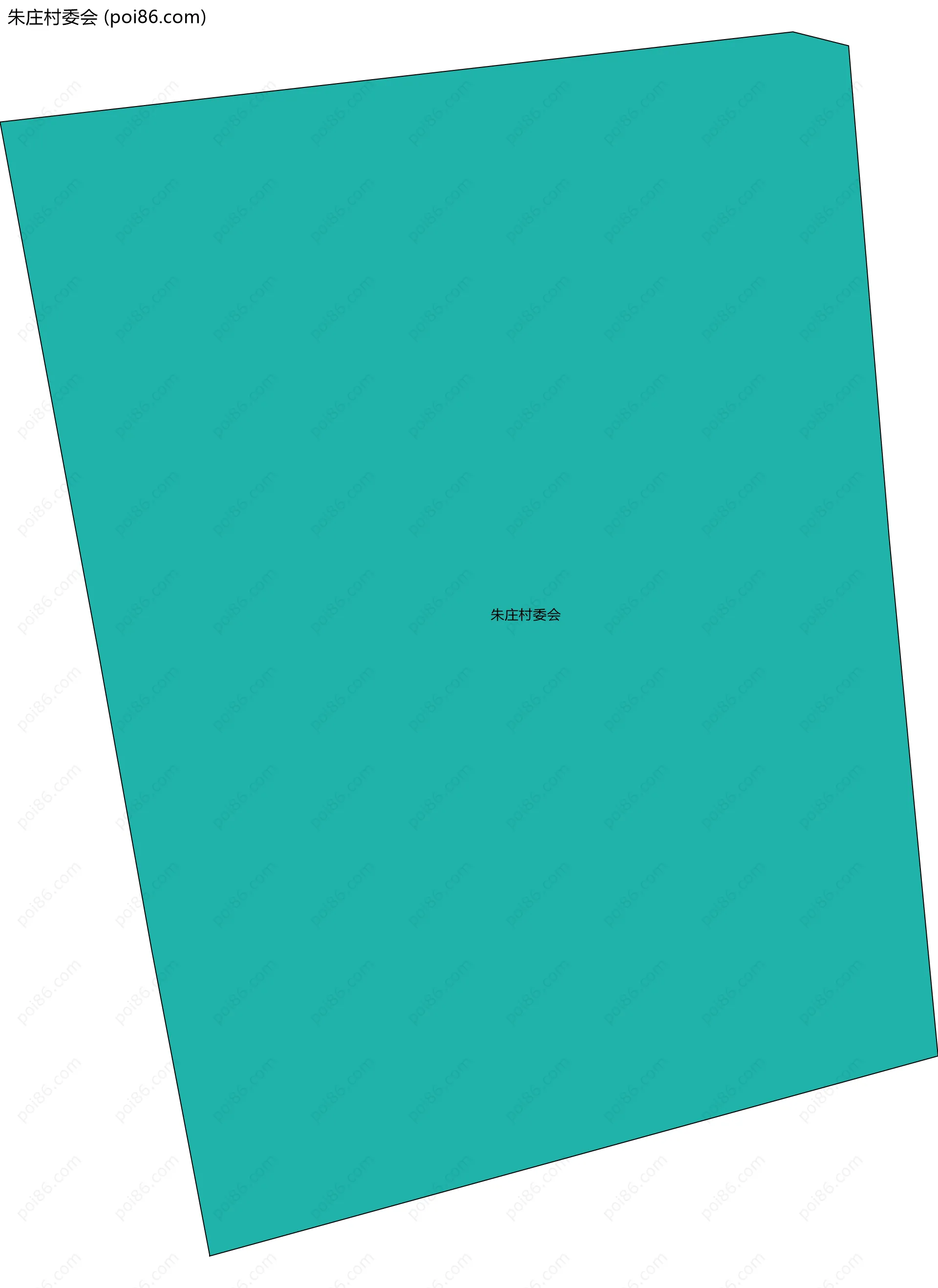 朱庄村委会边界地图