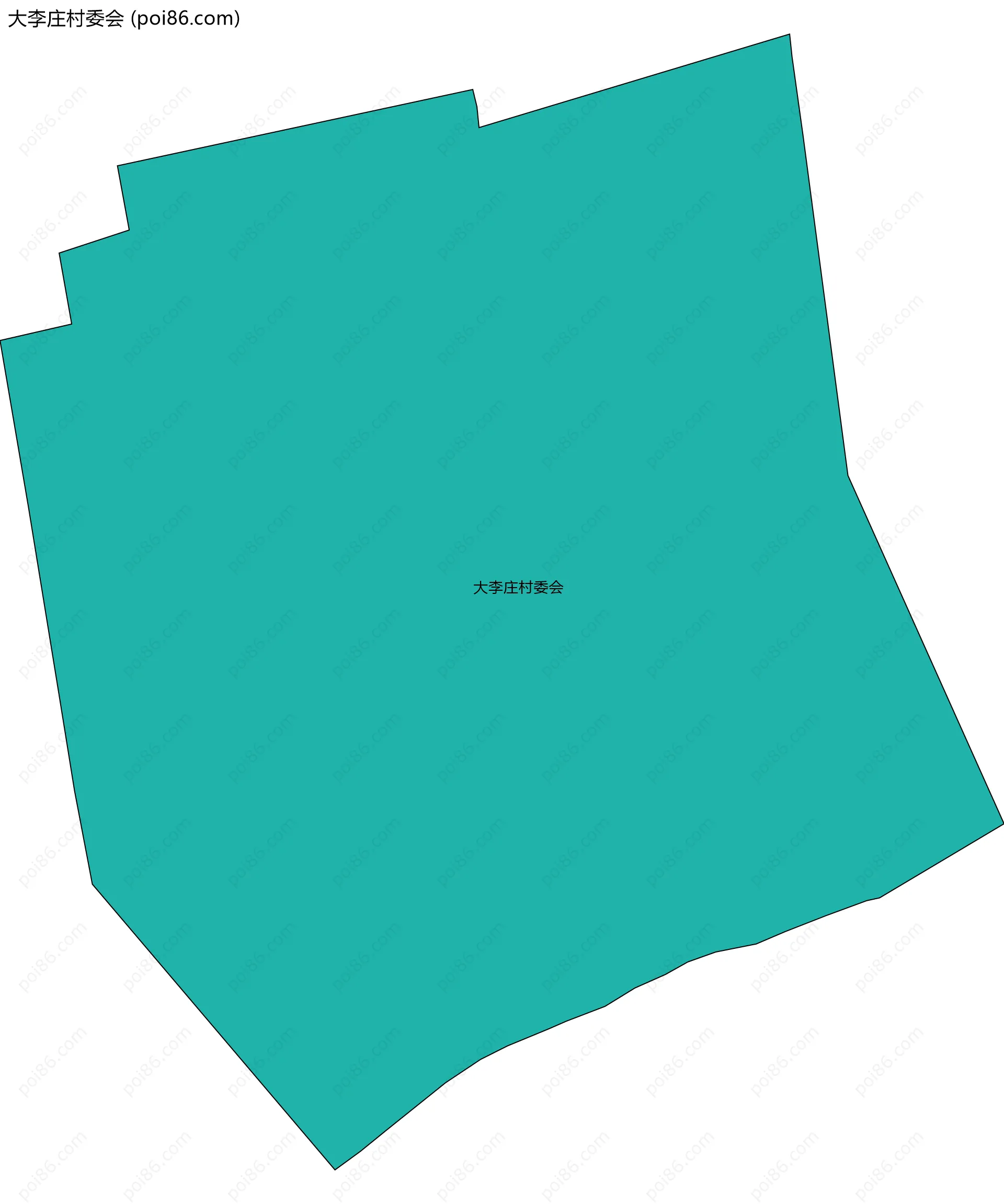 大李庄村委会边界地图