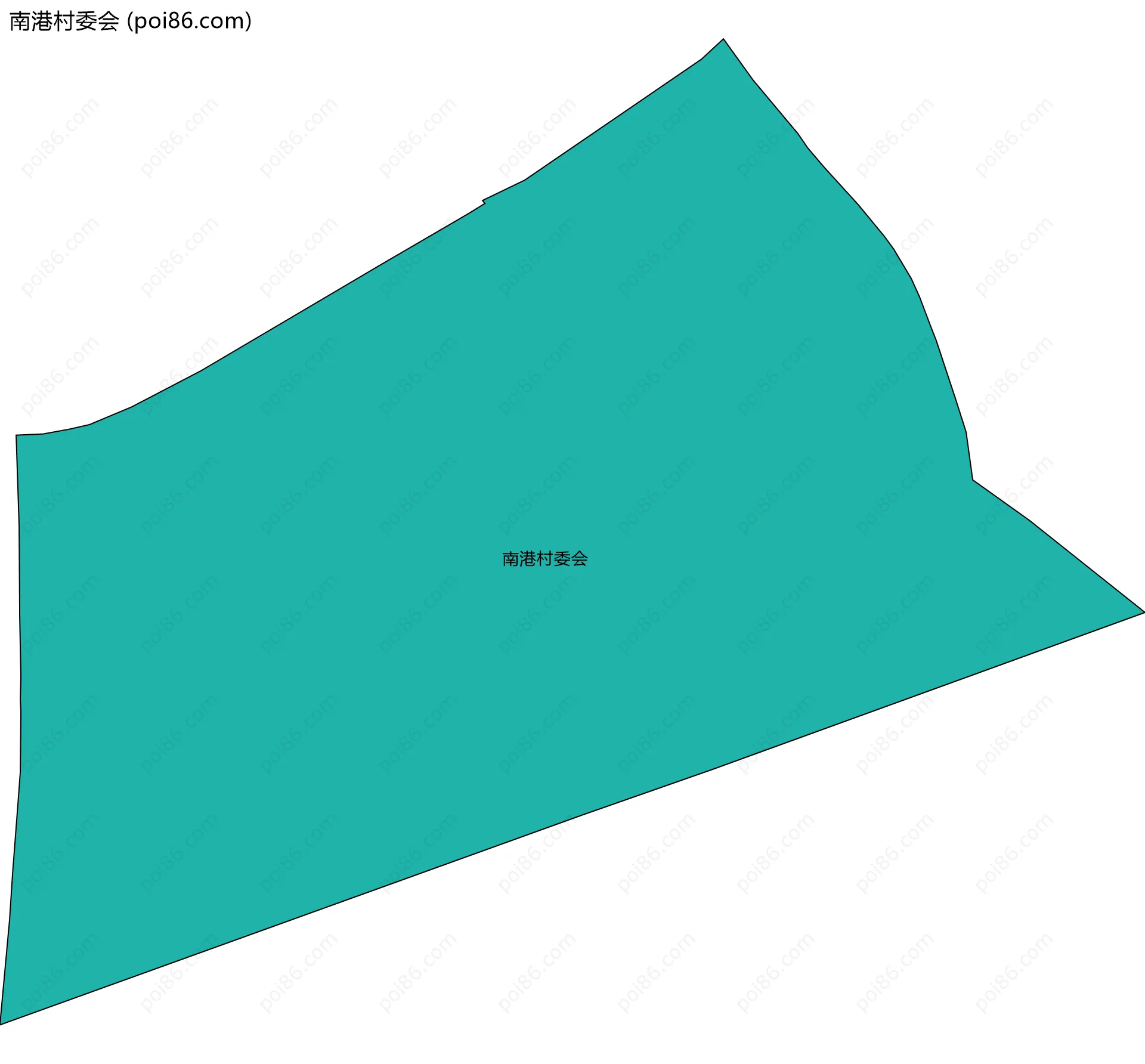 南港村委会边界地图