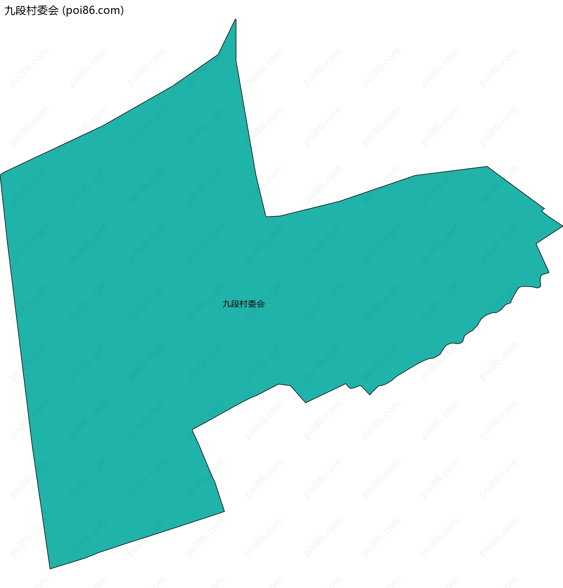 九段村委会边界地图