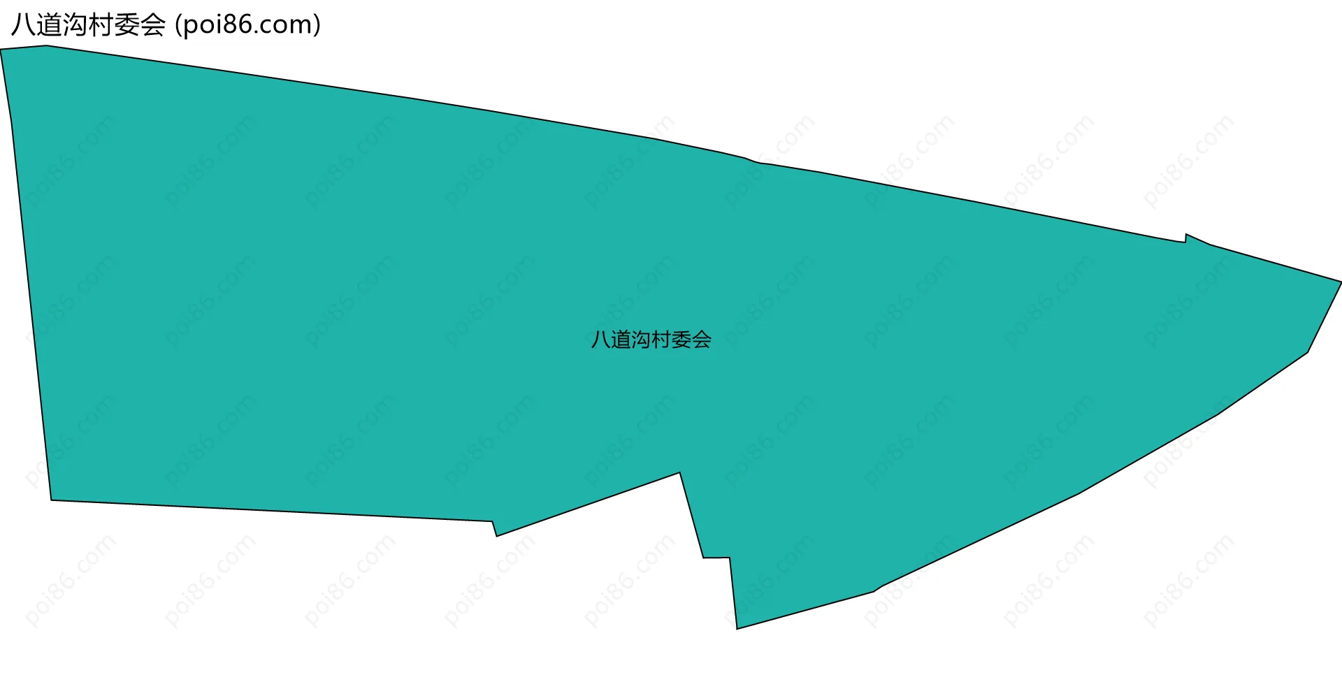 八道沟村委会边界地图