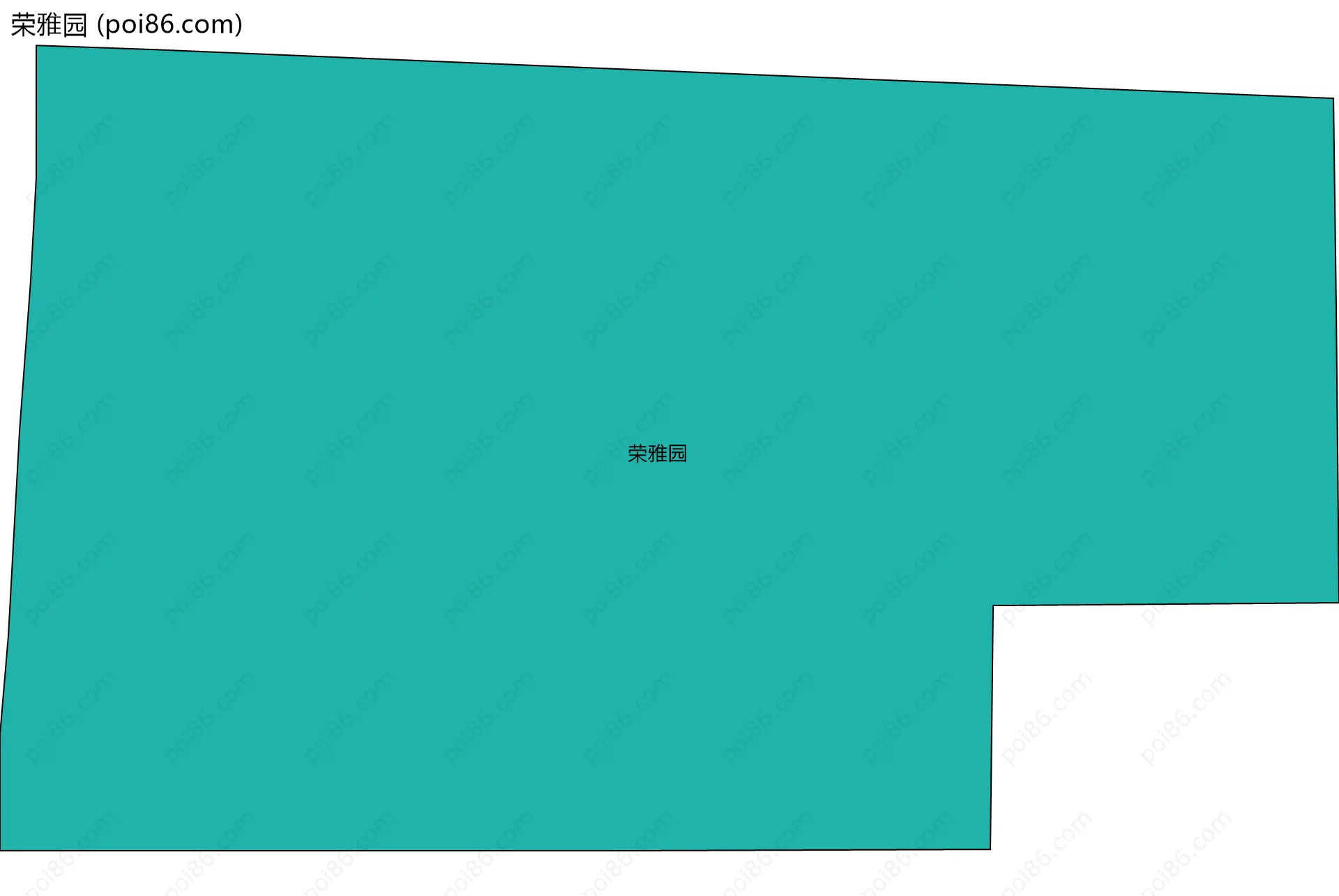 荣雅园边界地图
