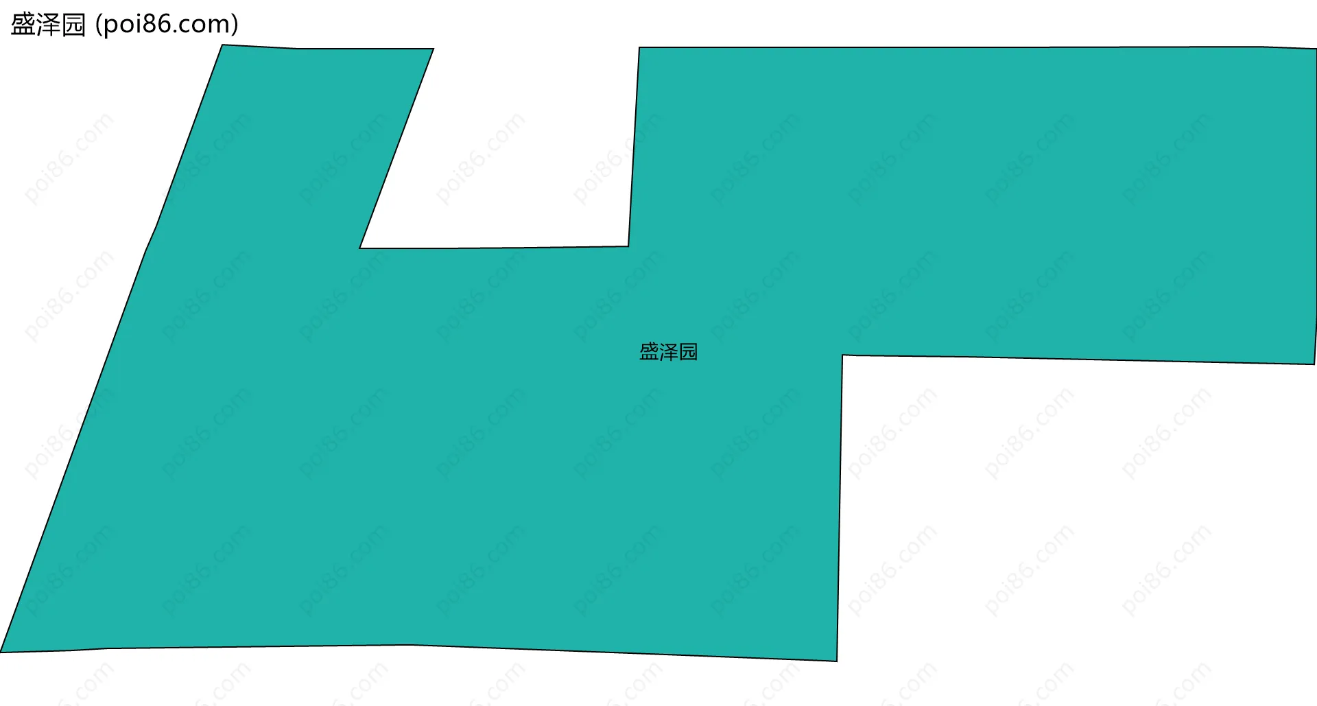 盛泽园边界地图