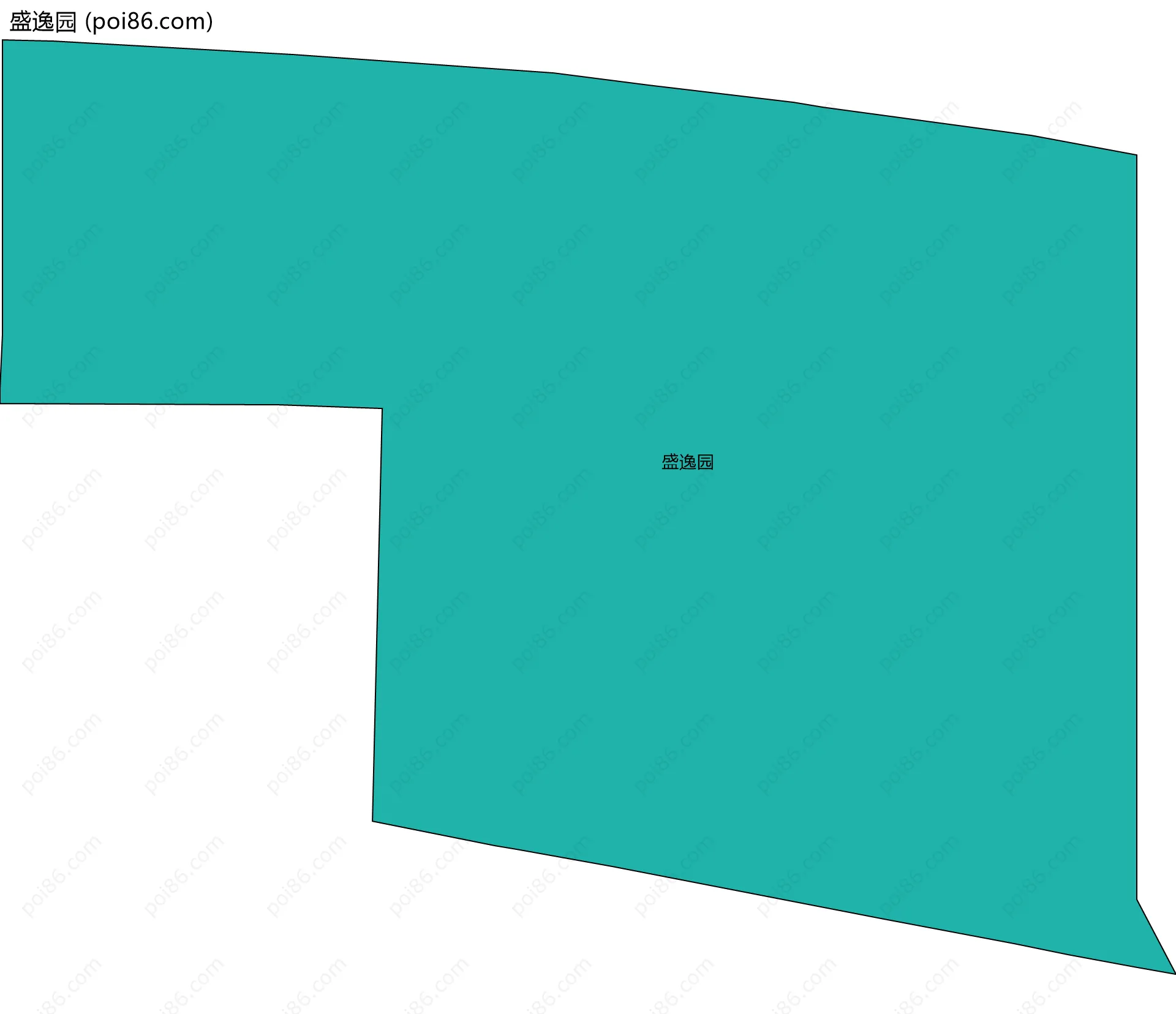 盛逸园边界地图
