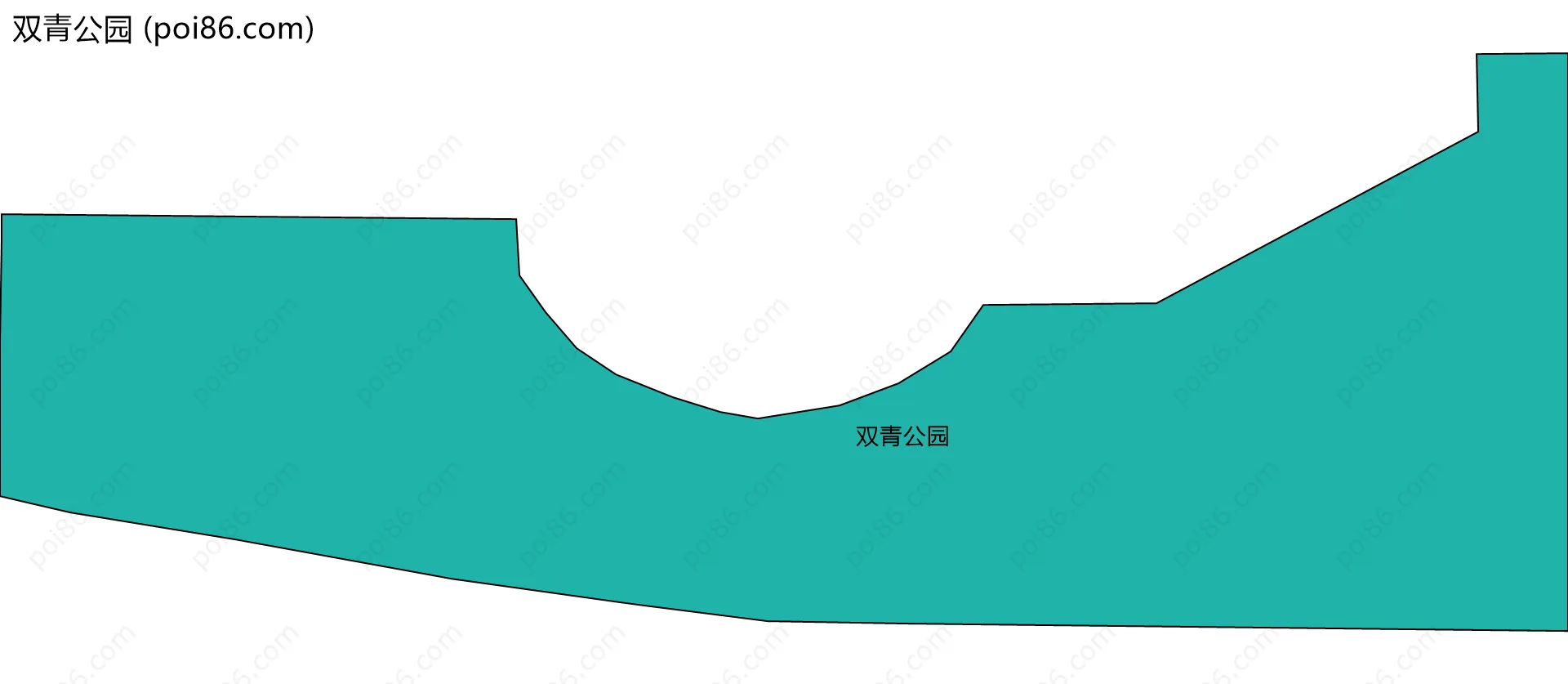 双青公园边界地图