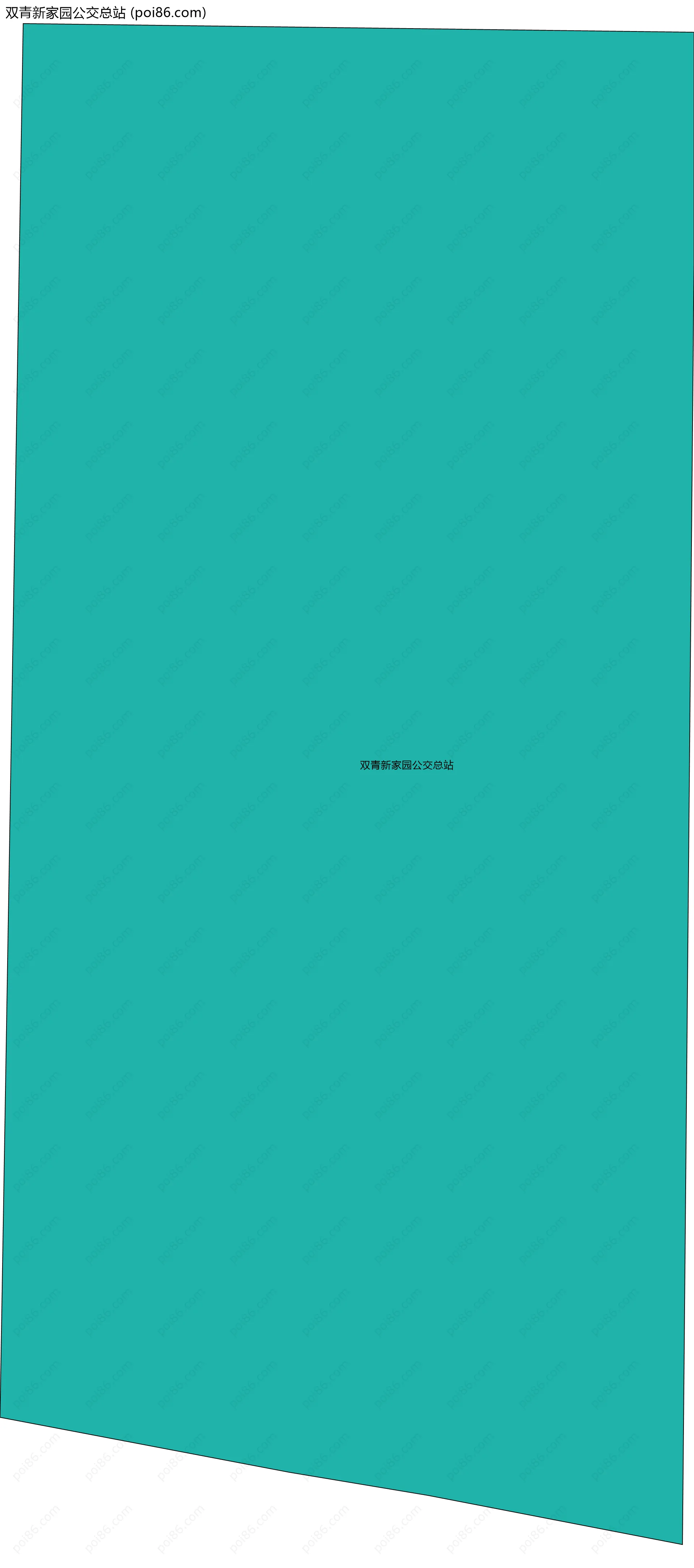 双青新家园公交总站边界地图