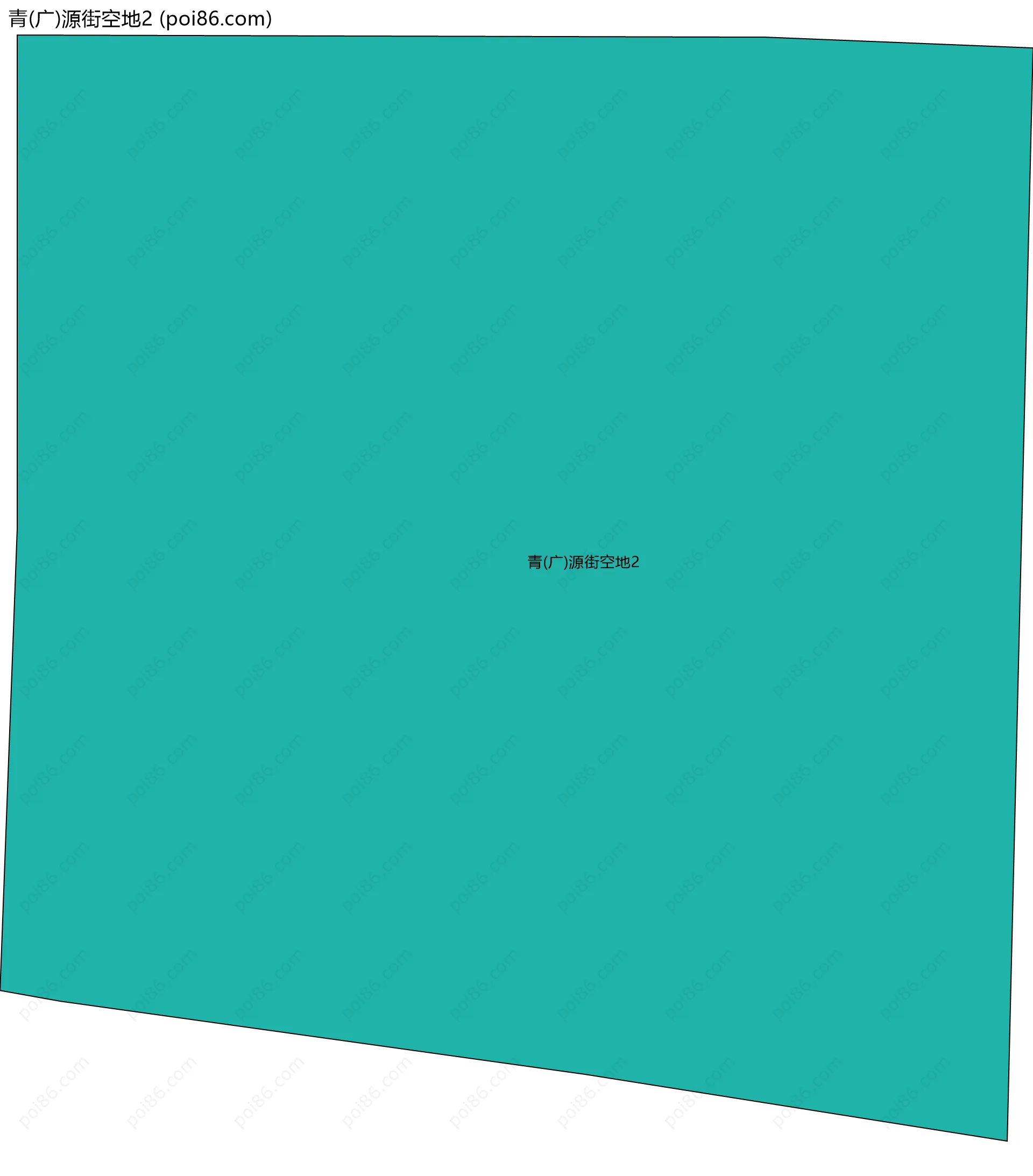 青(广)源街空地2边界地图