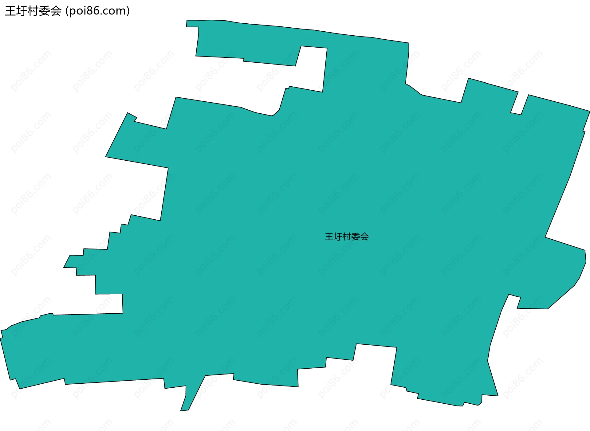 王圩村委会边界地图
