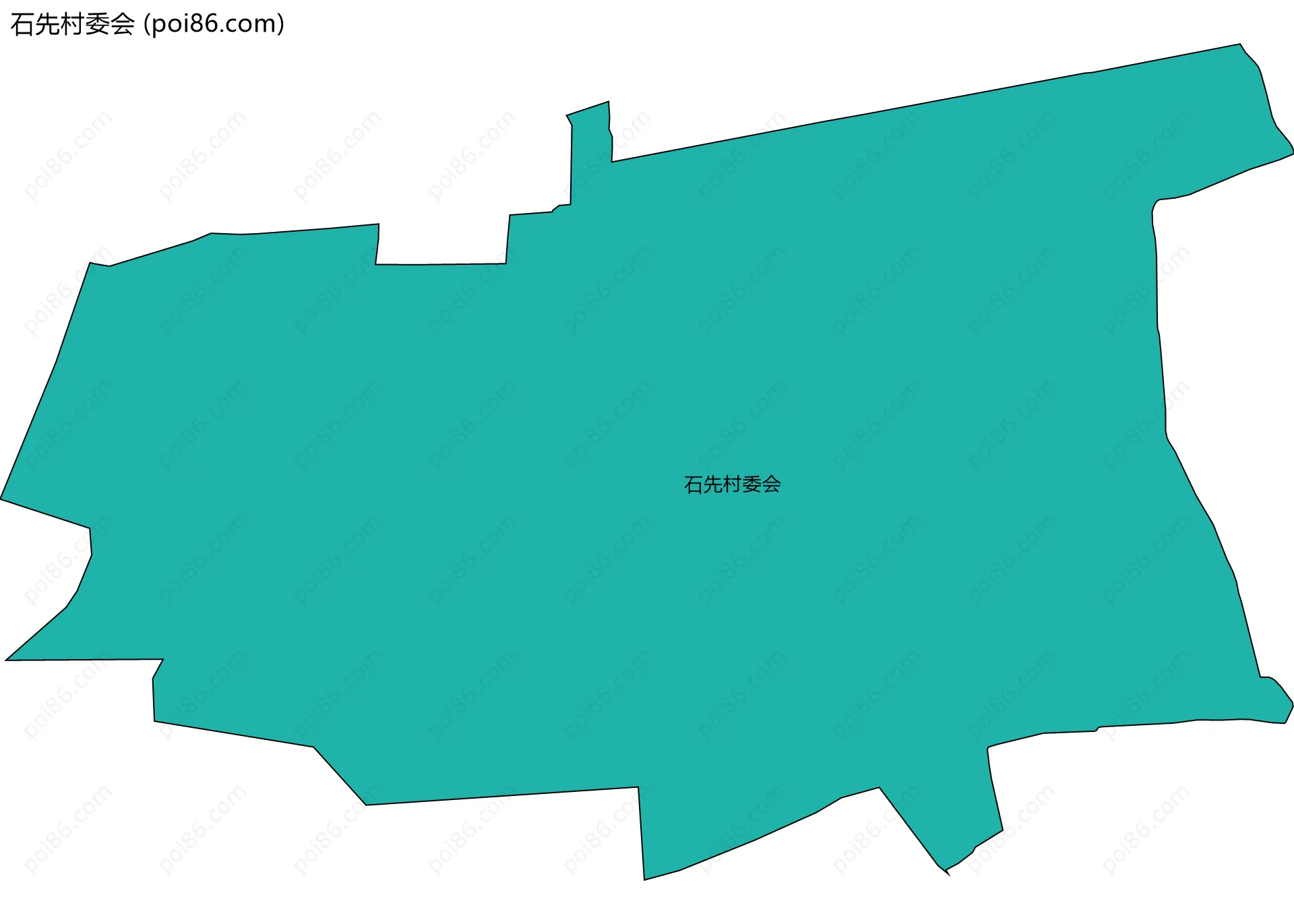 石先村委会边界地图