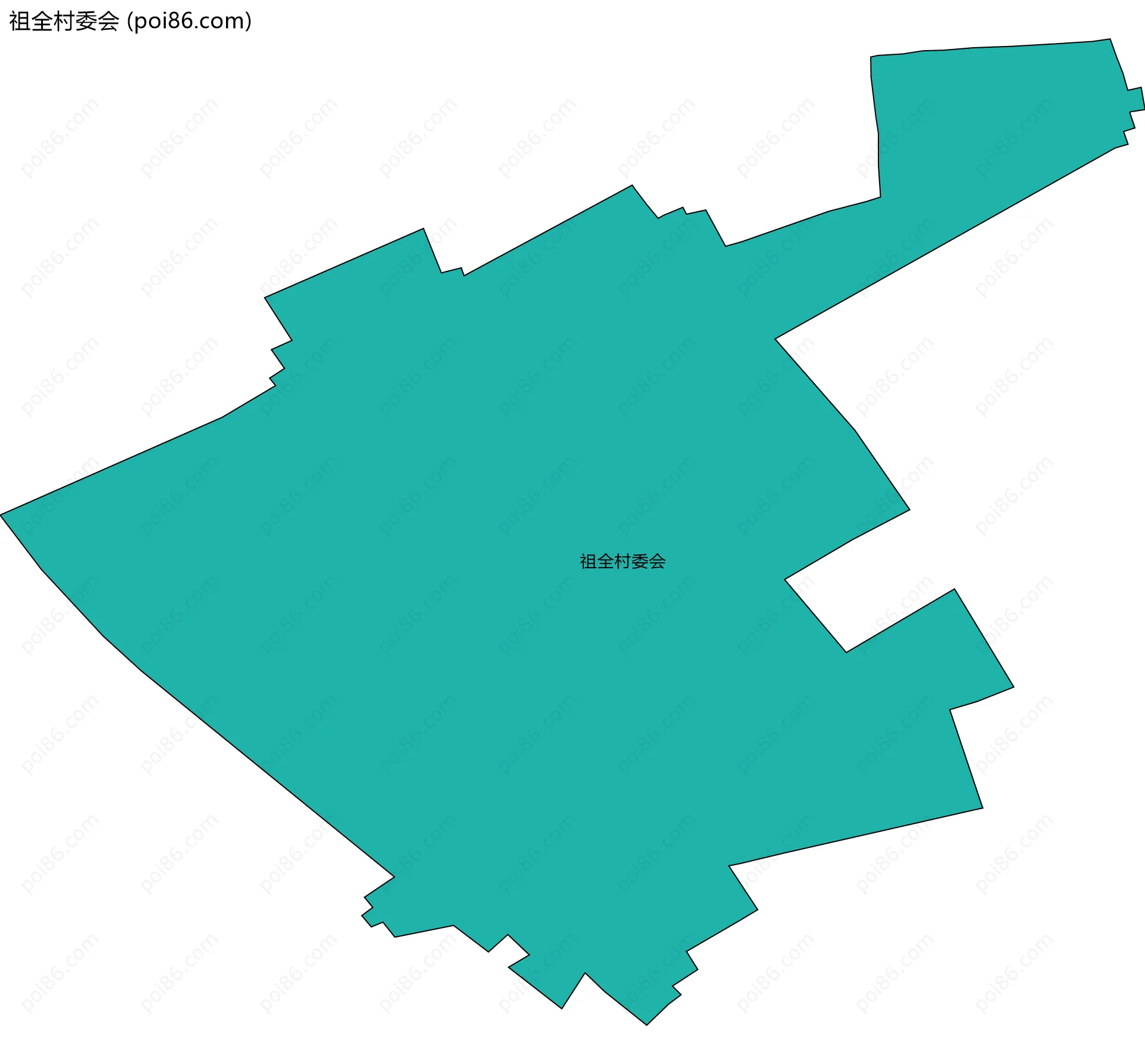 祖全村委会边界地图