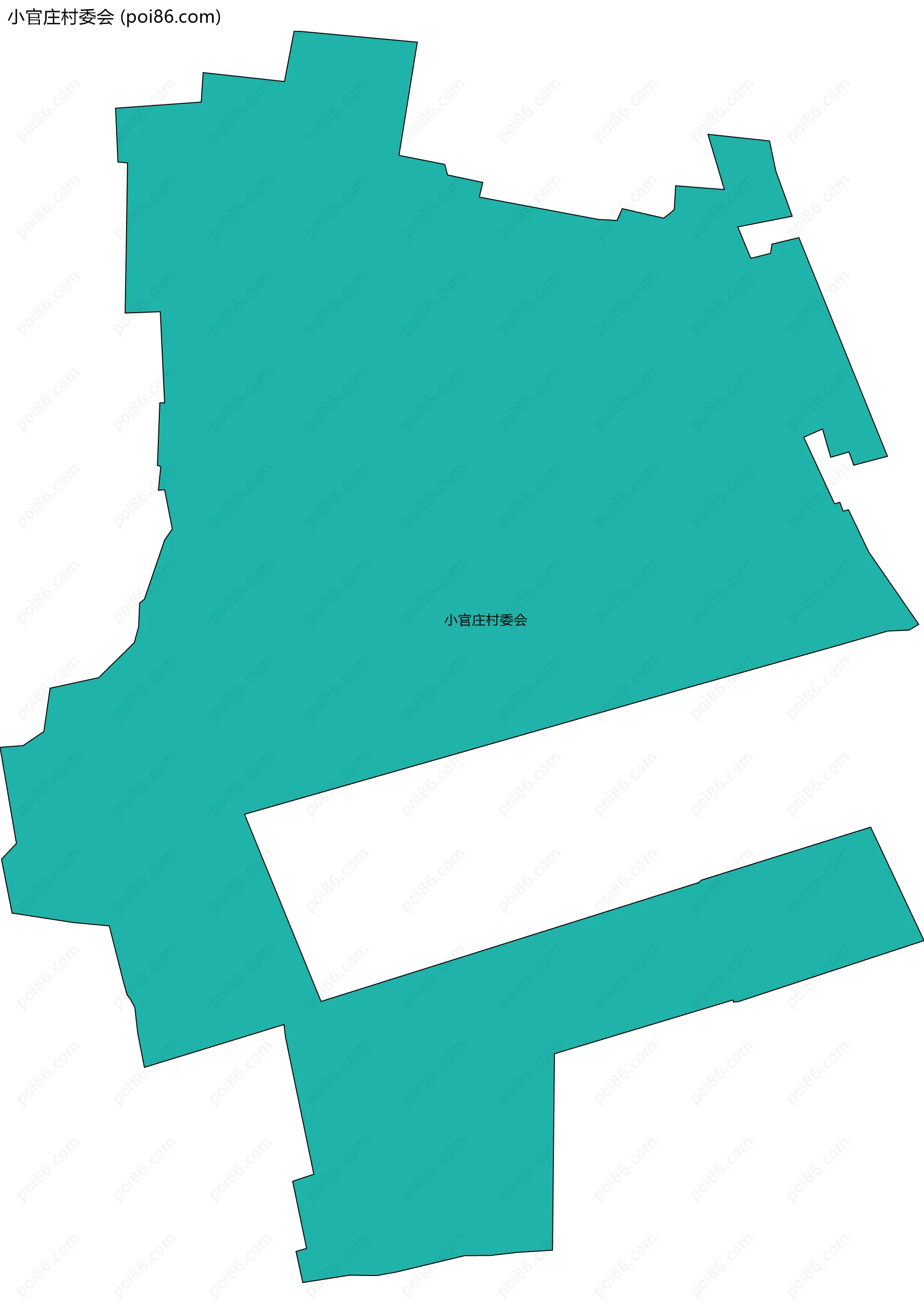 小官庄村委会边界地图
