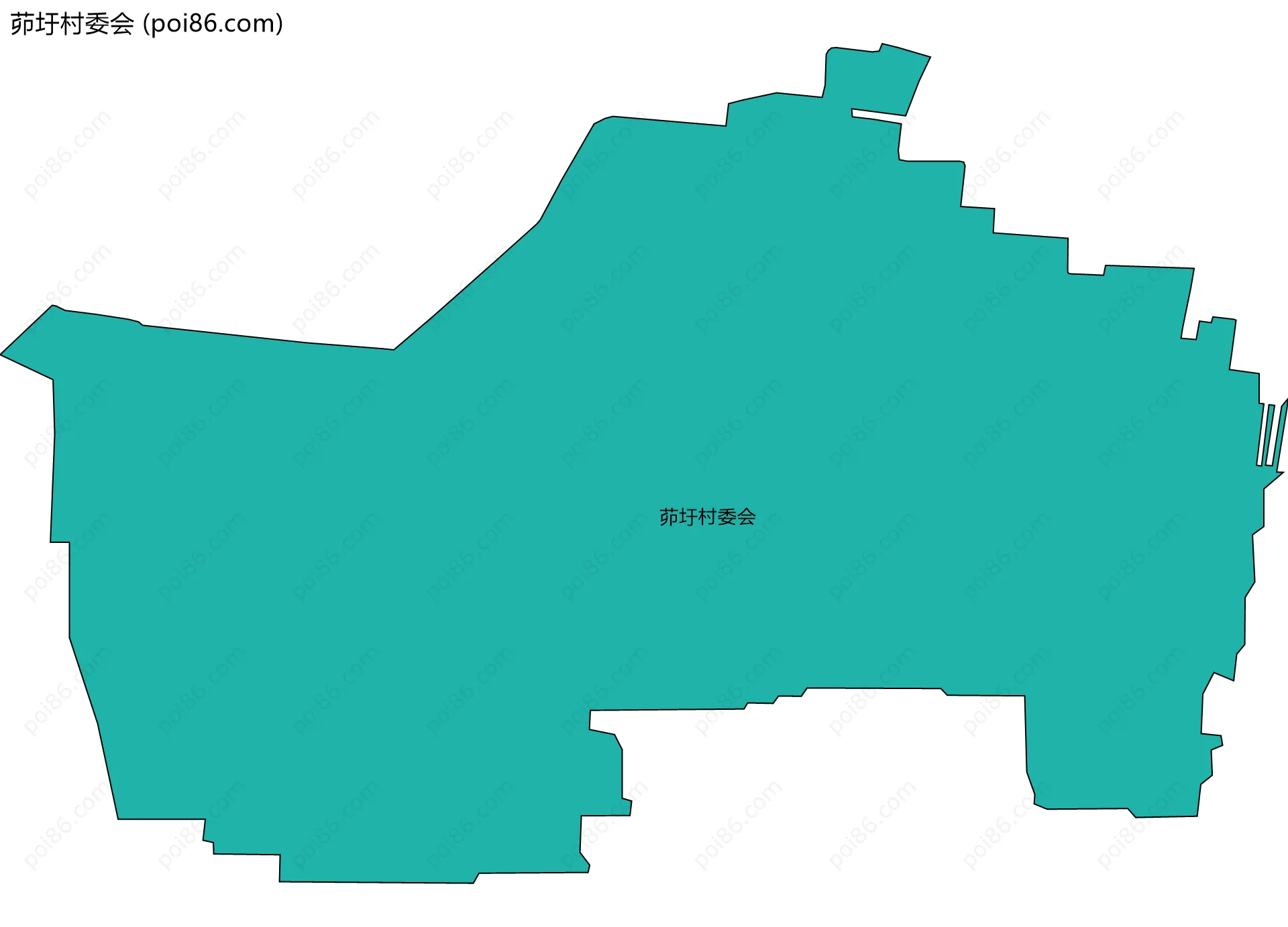 茆圩村委会边界地图