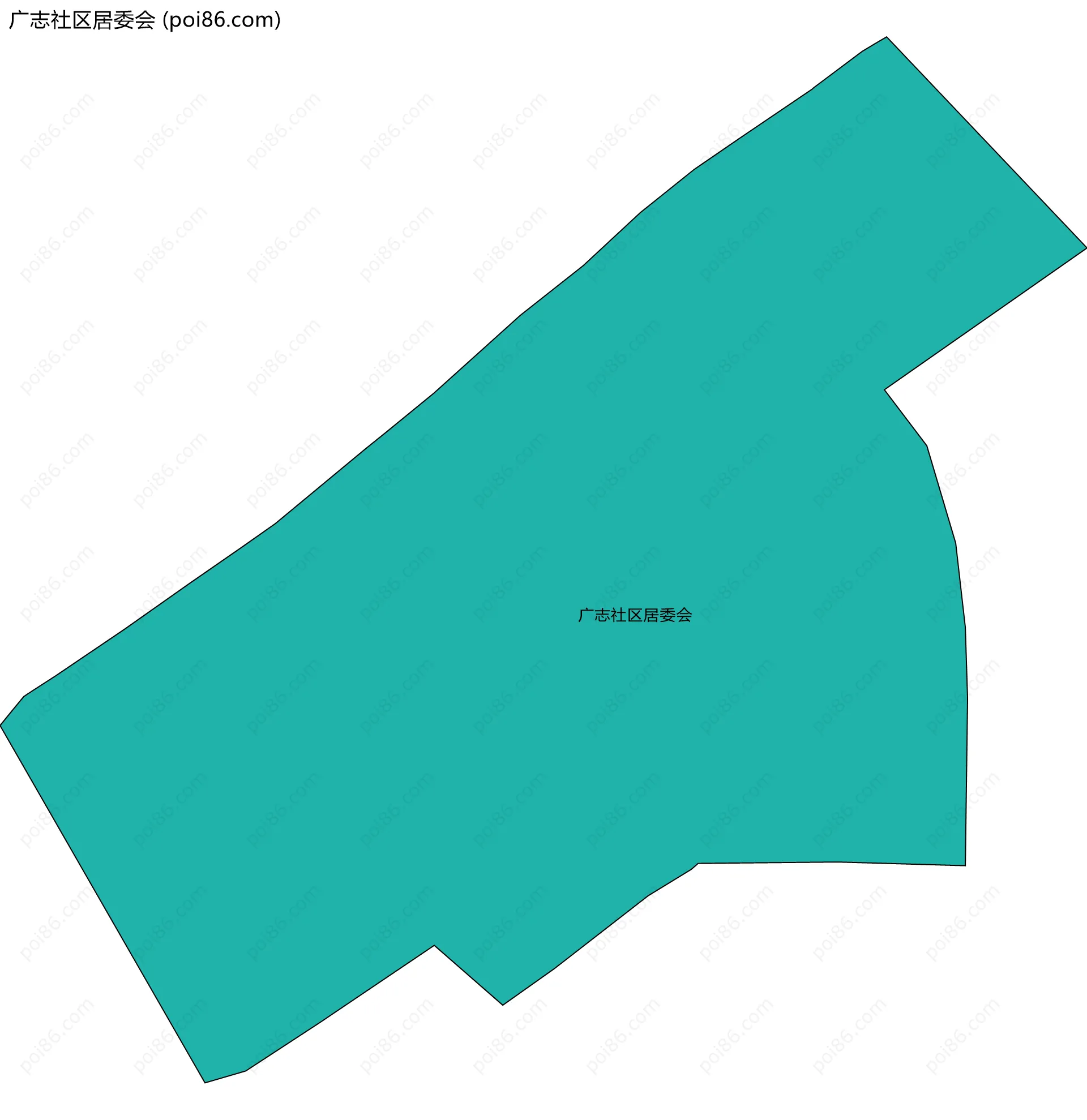 广志社区居委会边界地图