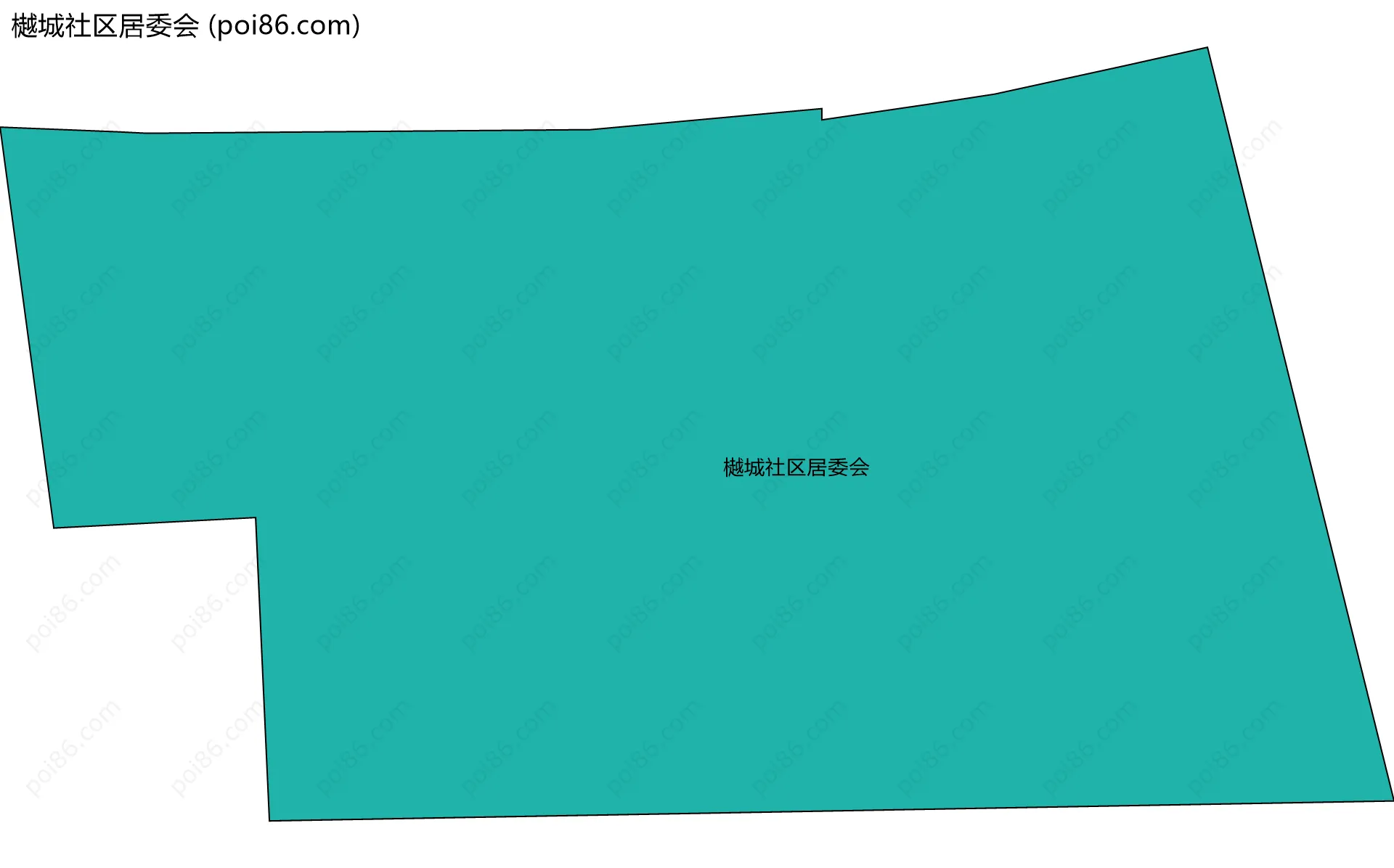 樾城社区居委会边界地图