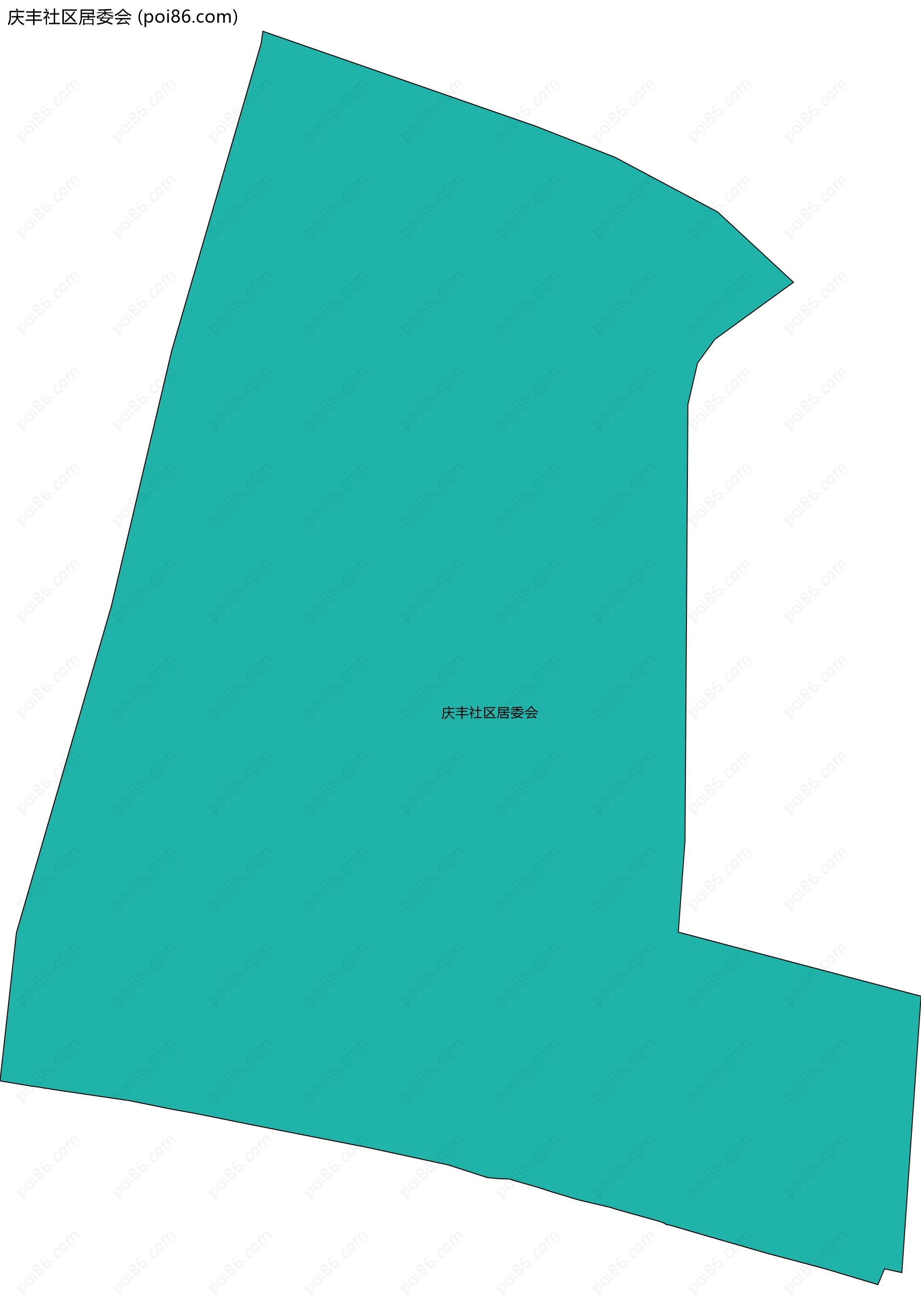 庆丰社区居委会边界地图