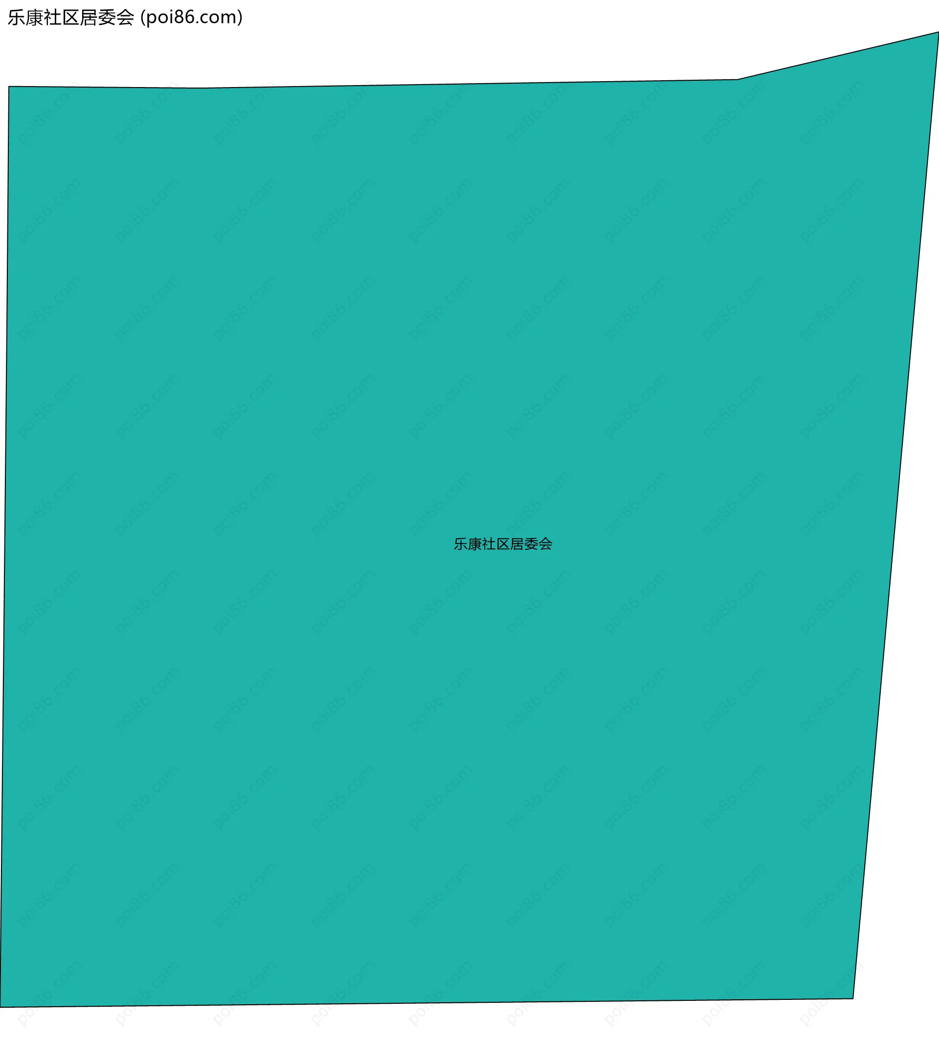 乐康社区居委会边界地图