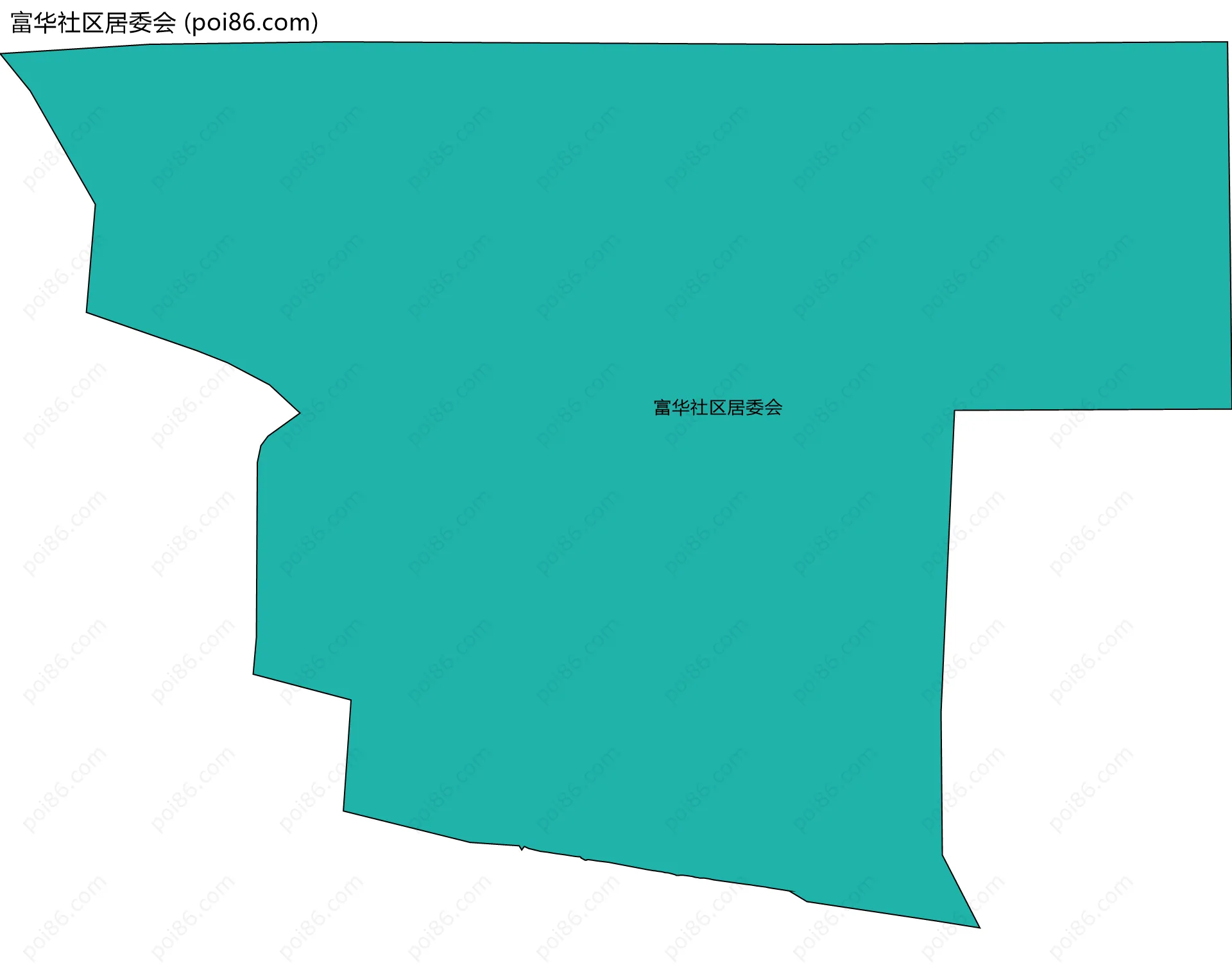 富华社区居委会边界地图