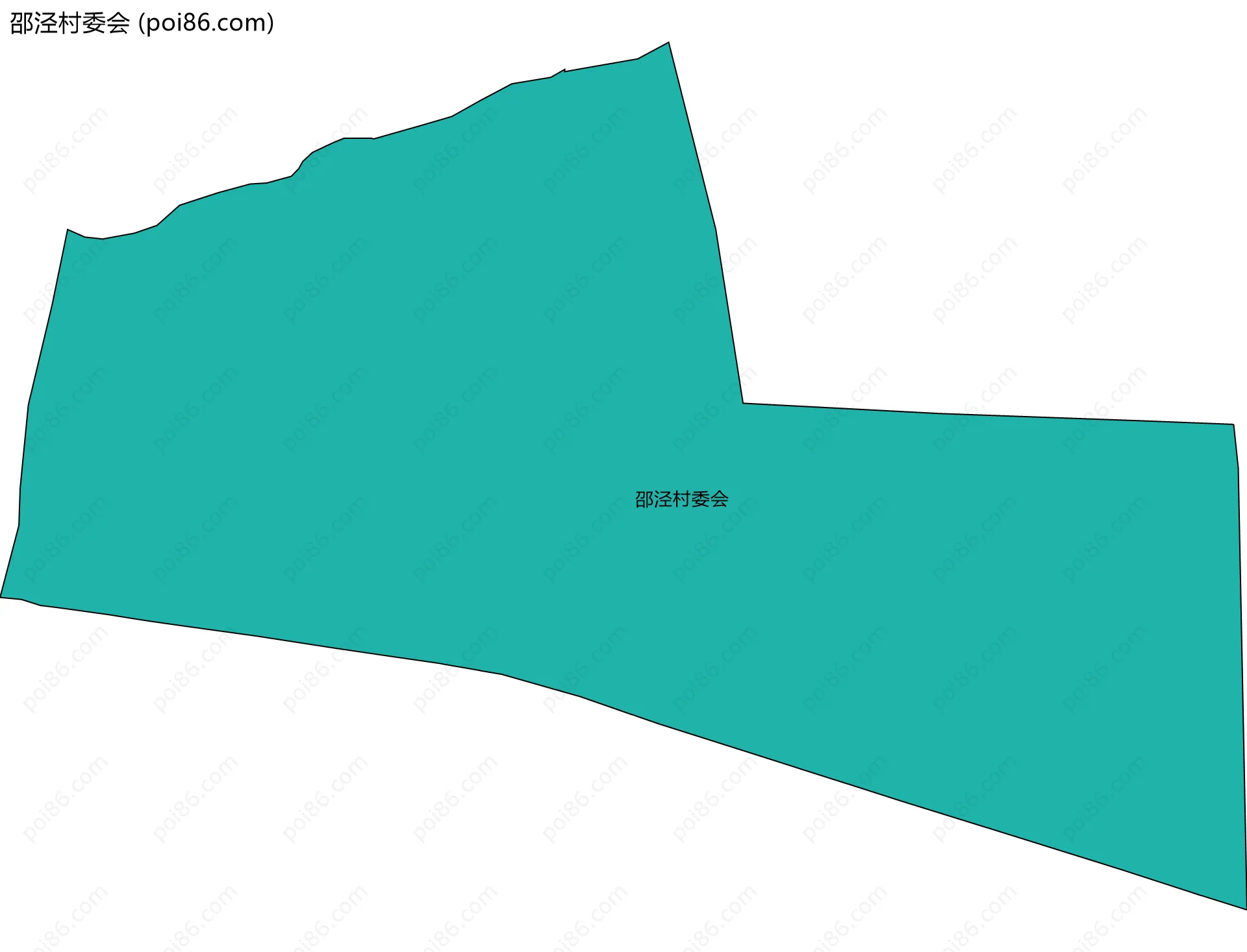 邵泾村委会边界地图