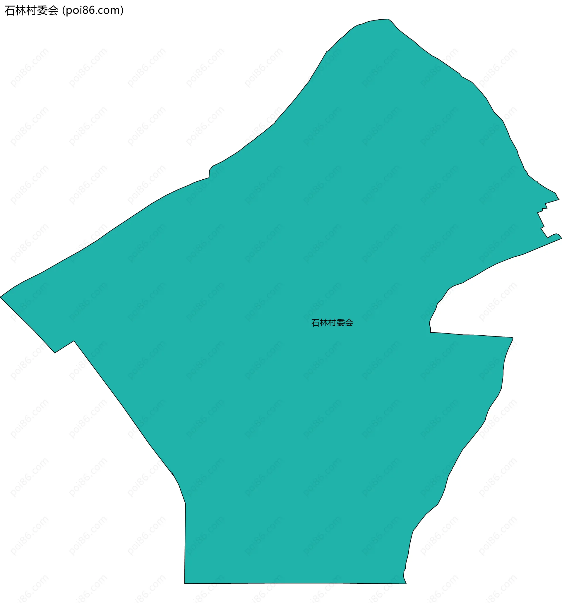 石林村委会边界地图