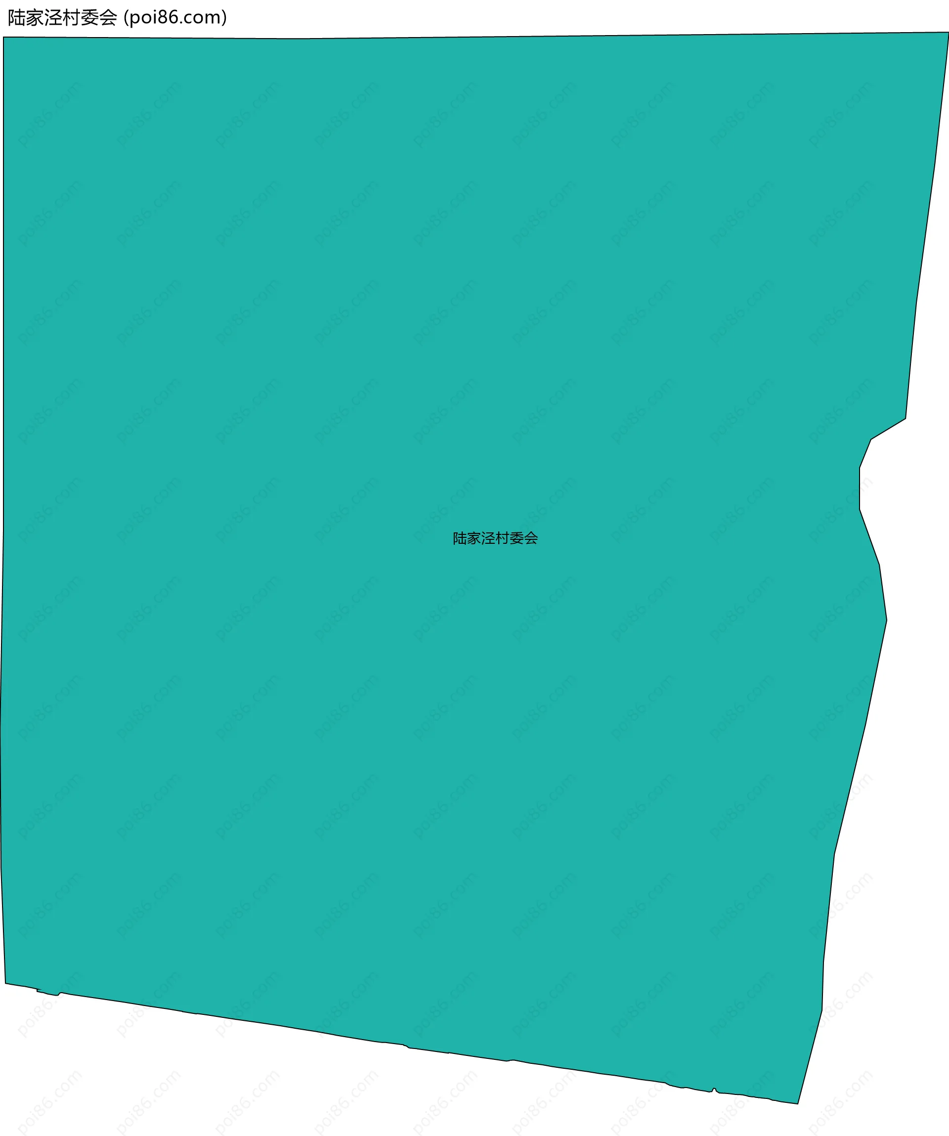 陆家泾村委会边界地图