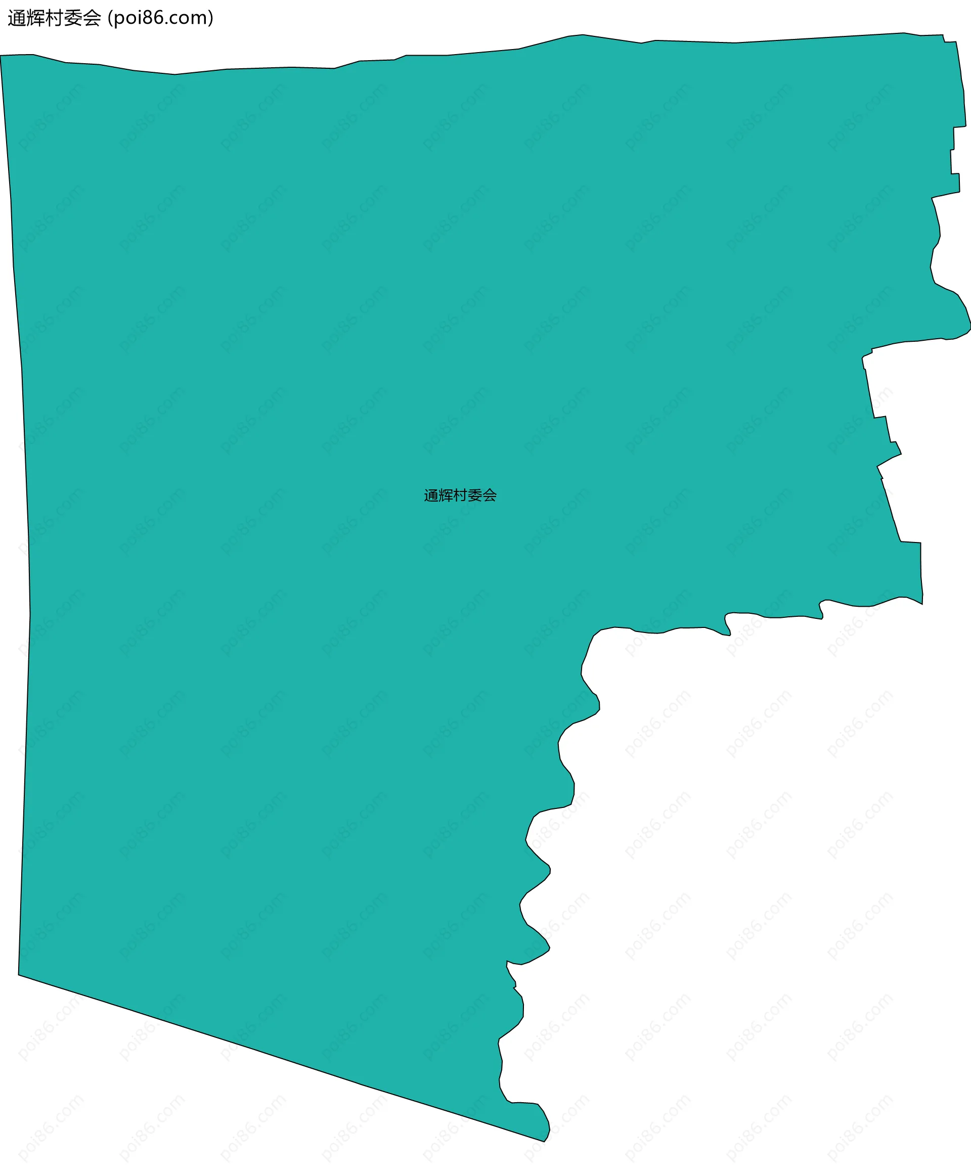 通辉村委会边界地图