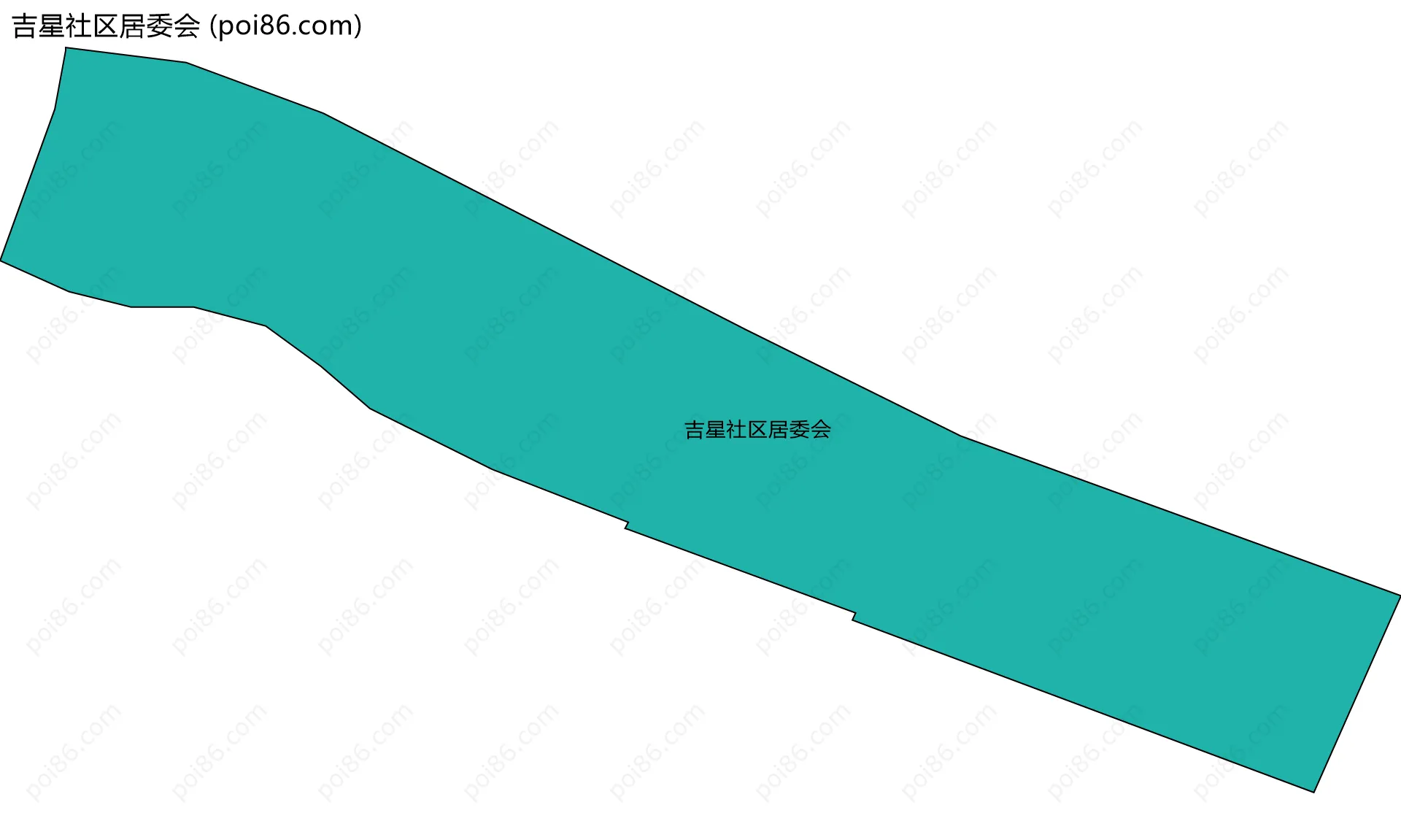 吉星社区居委会边界地图
