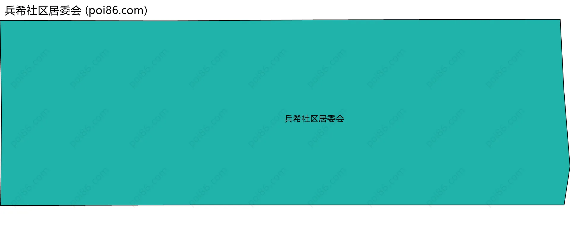 兵希社区居委会边界地图