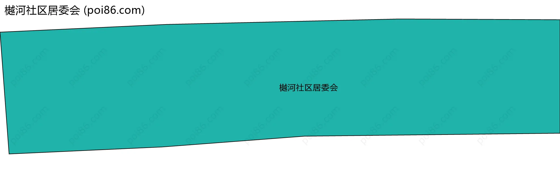 樾河社区居委会边界地图