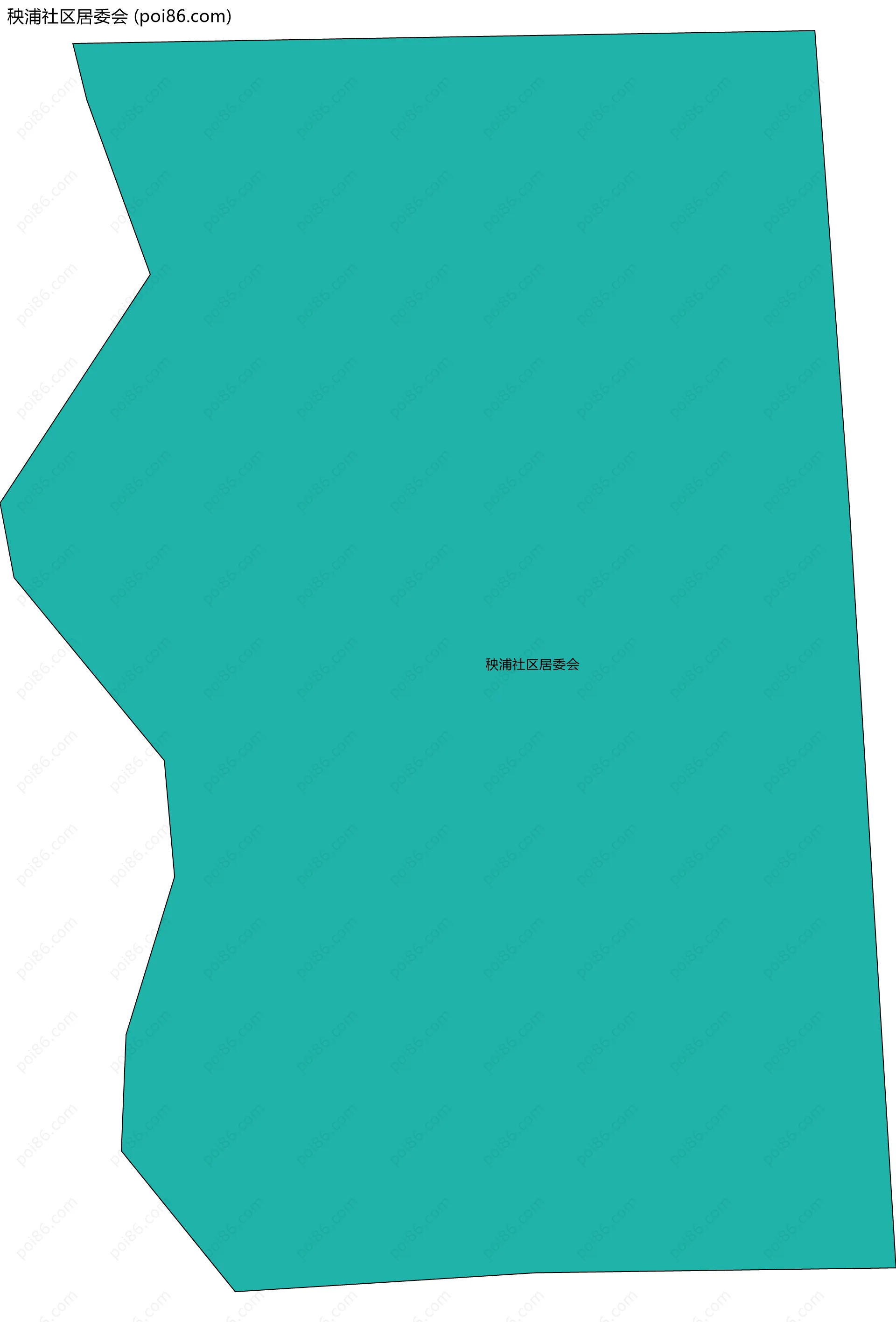 秧浦社区居委会边界地图