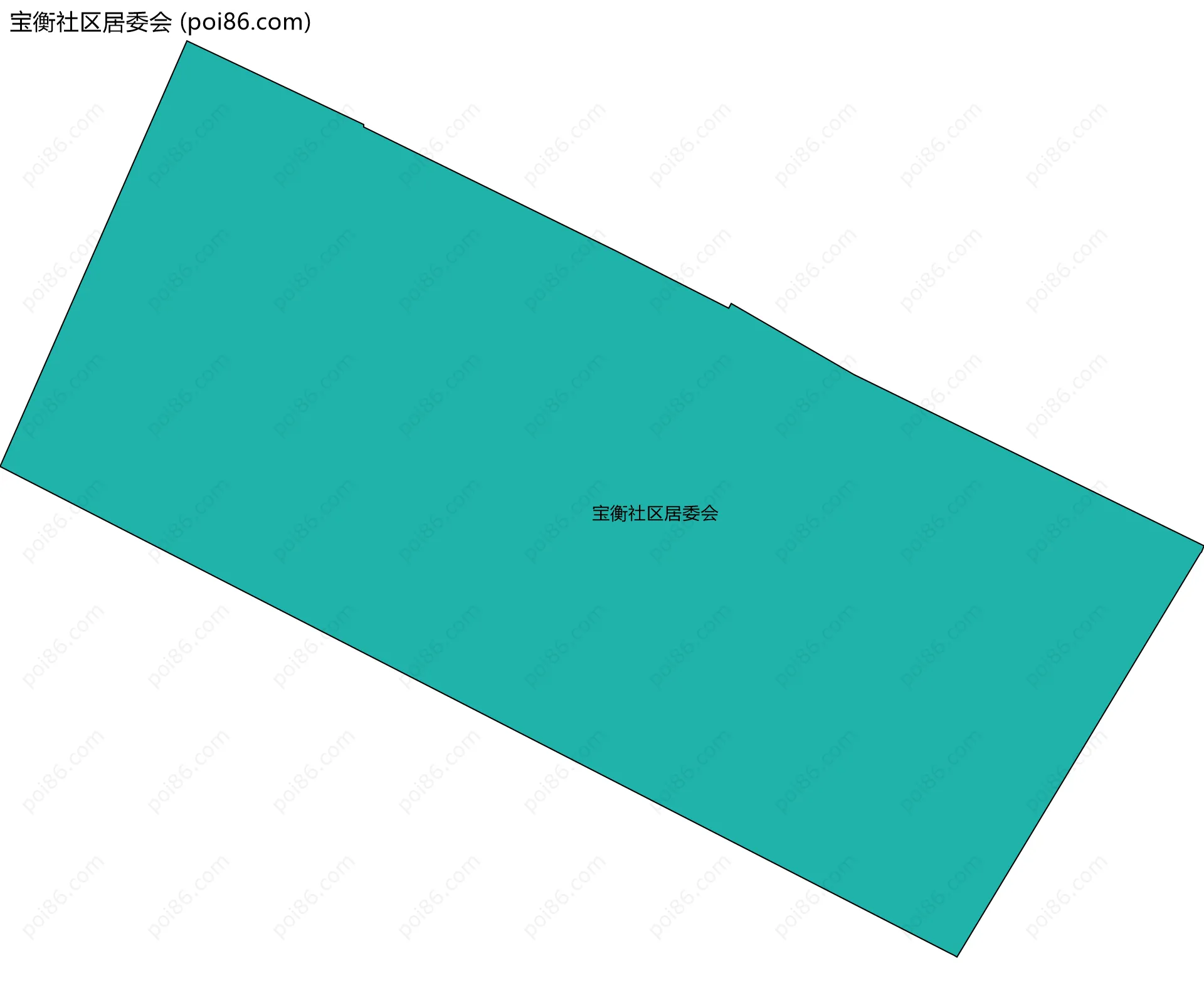 宝衡社区居委会边界地图