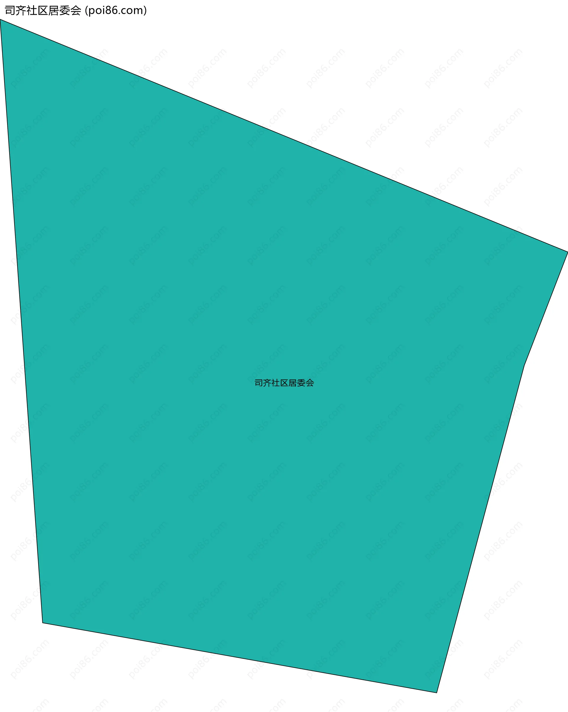 司齐社区居委会边界地图