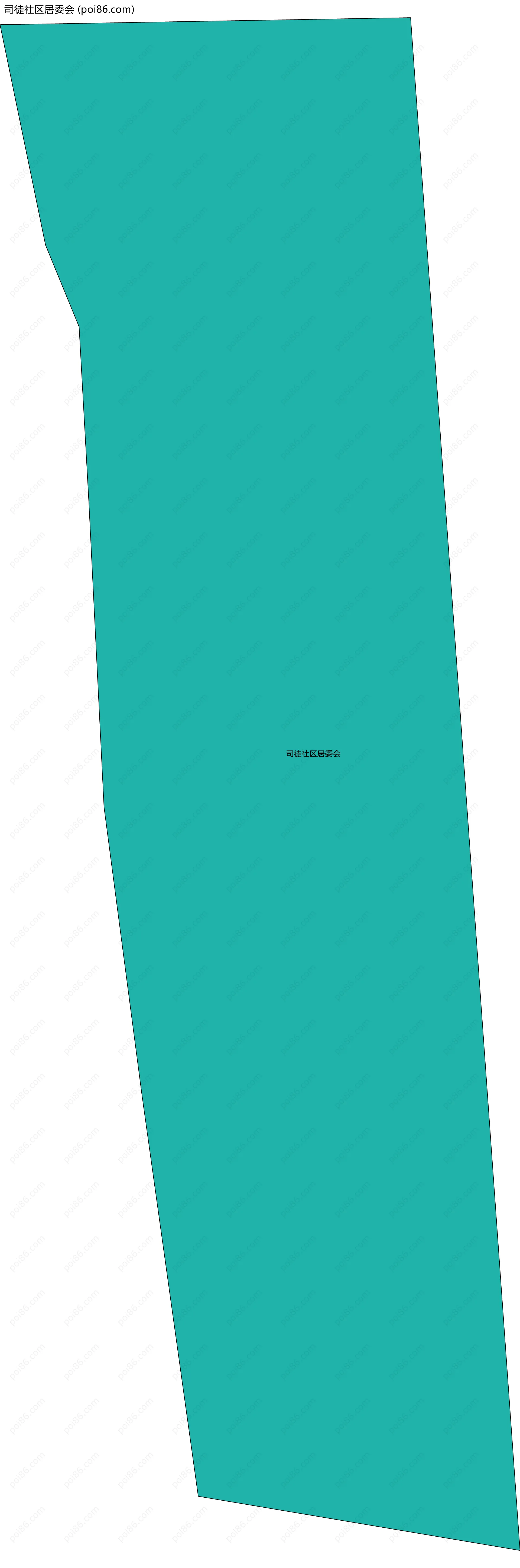 司徒社区居委会边界地图