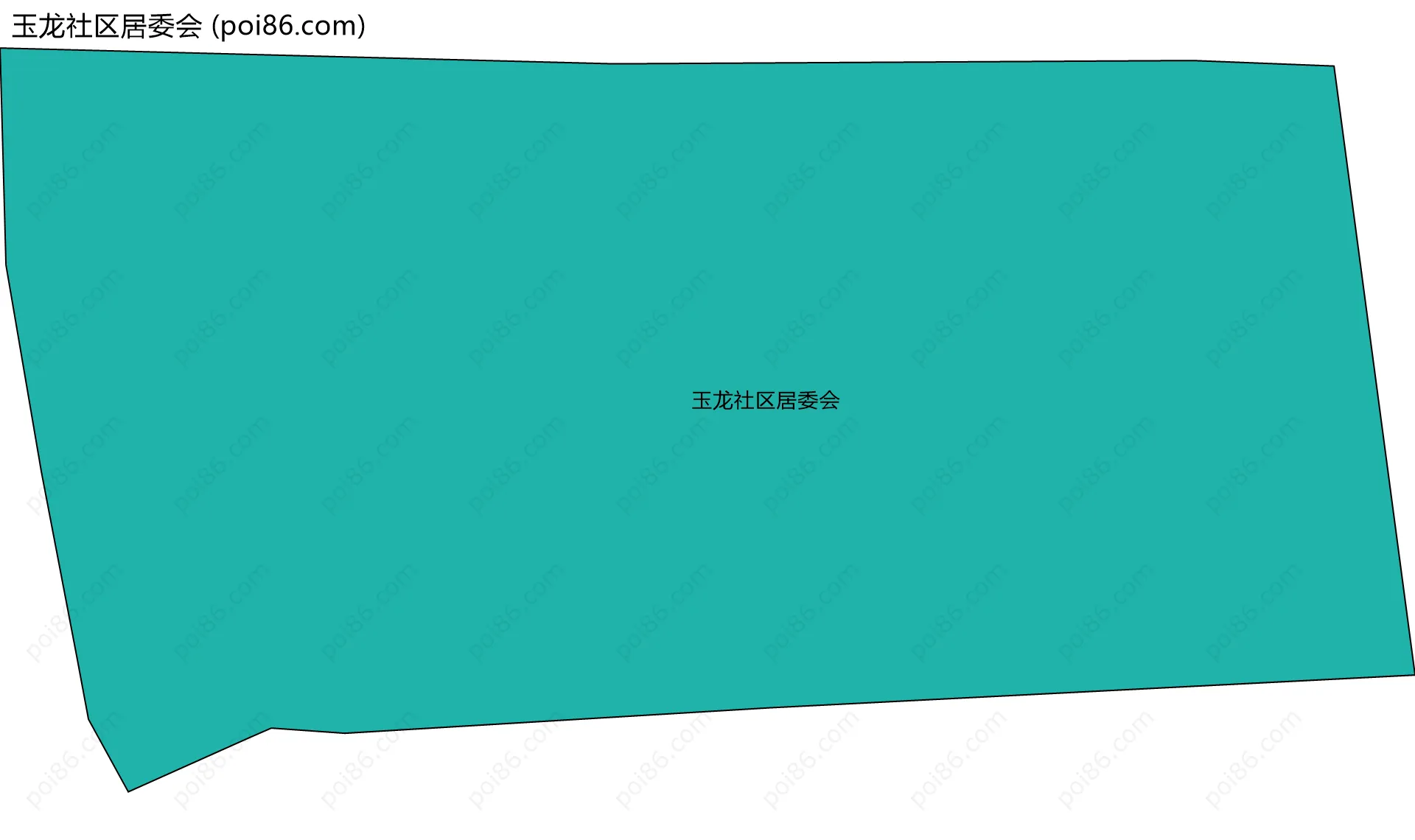 玉龙社区居委会边界地图